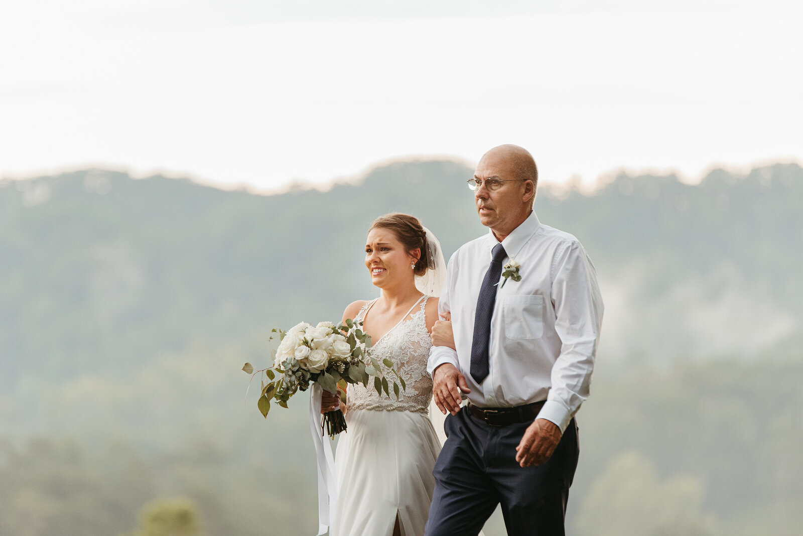 Knoxville emotional wedding photo