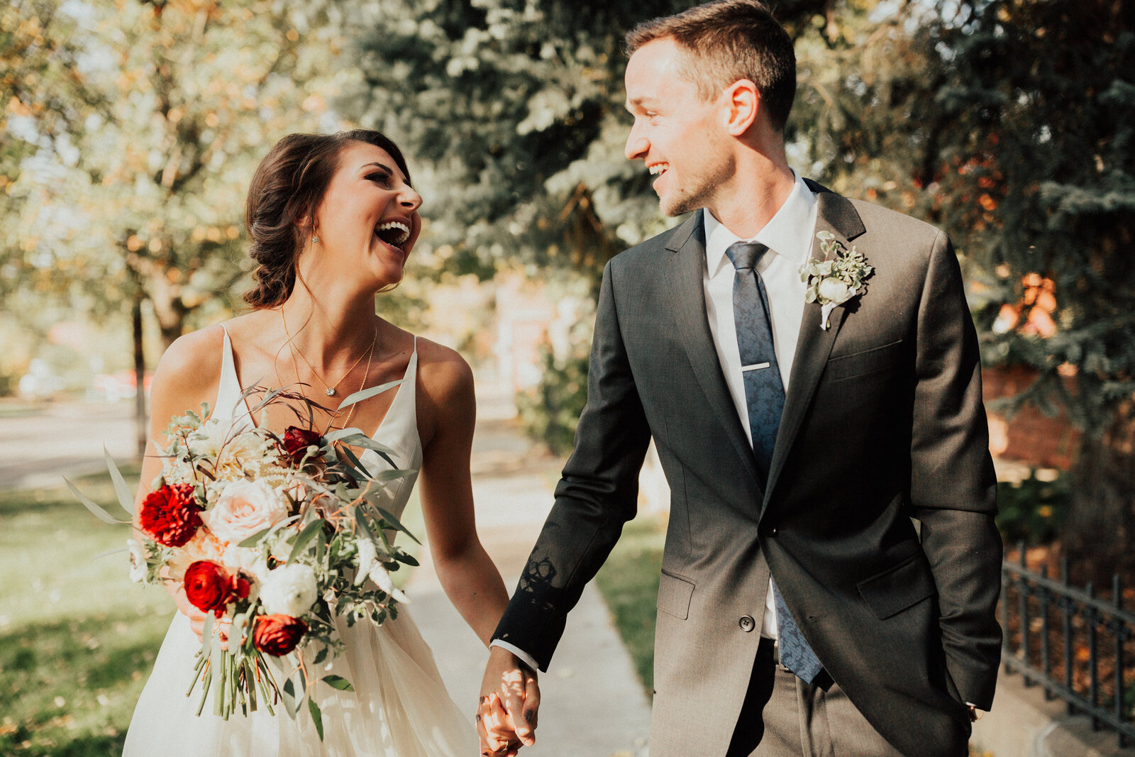Outdoor summer wedding at the St Vrain wedding venue, in Longmont CO.