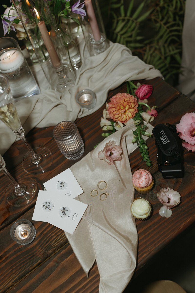 Wedding details by washington adventure elopement photographer