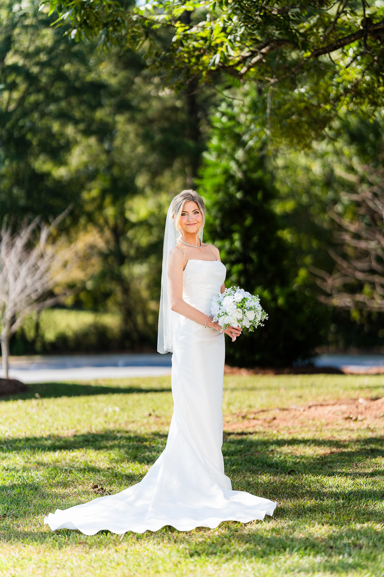Bridal portraits with our beautiful bride Hannah at Daisy Hill wedding venue
