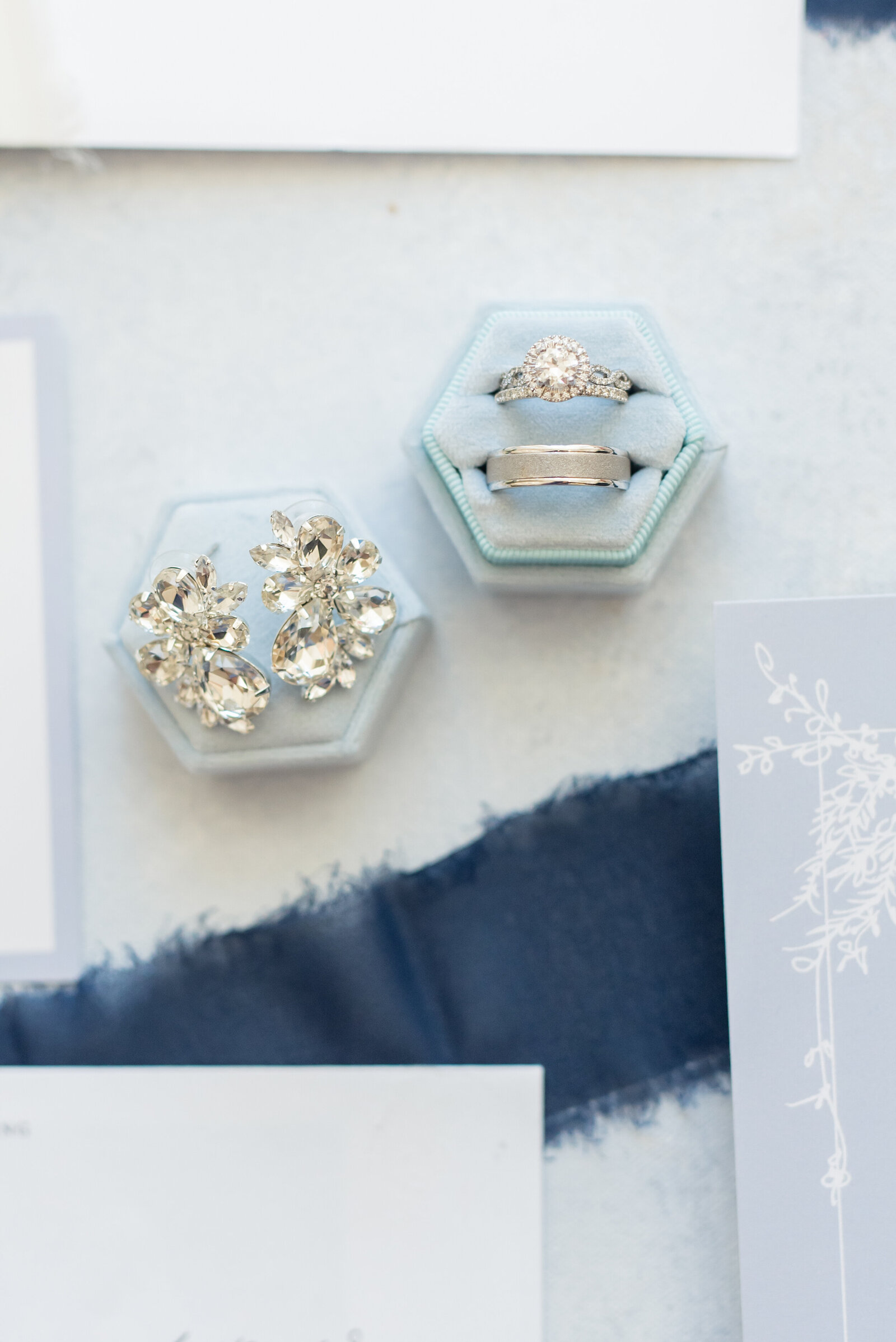 detail image of wedding jewelry