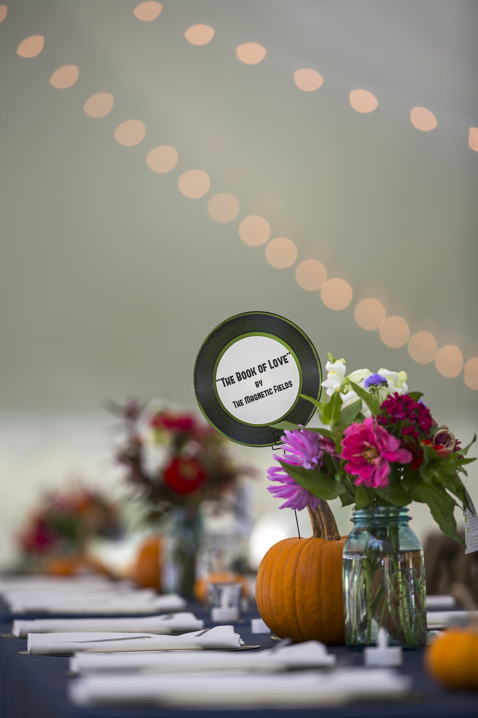 Fall wedding details