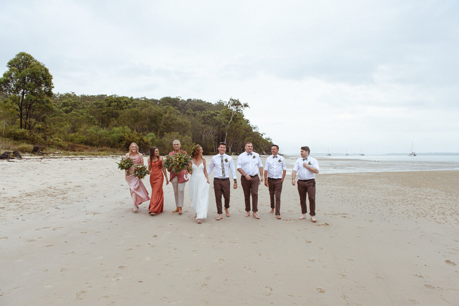 beach wedding photographer brisbane