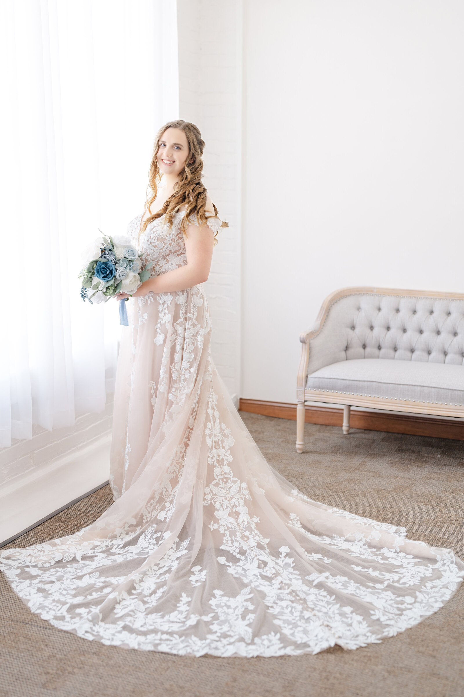 bridal photos at holly selden photography studio
