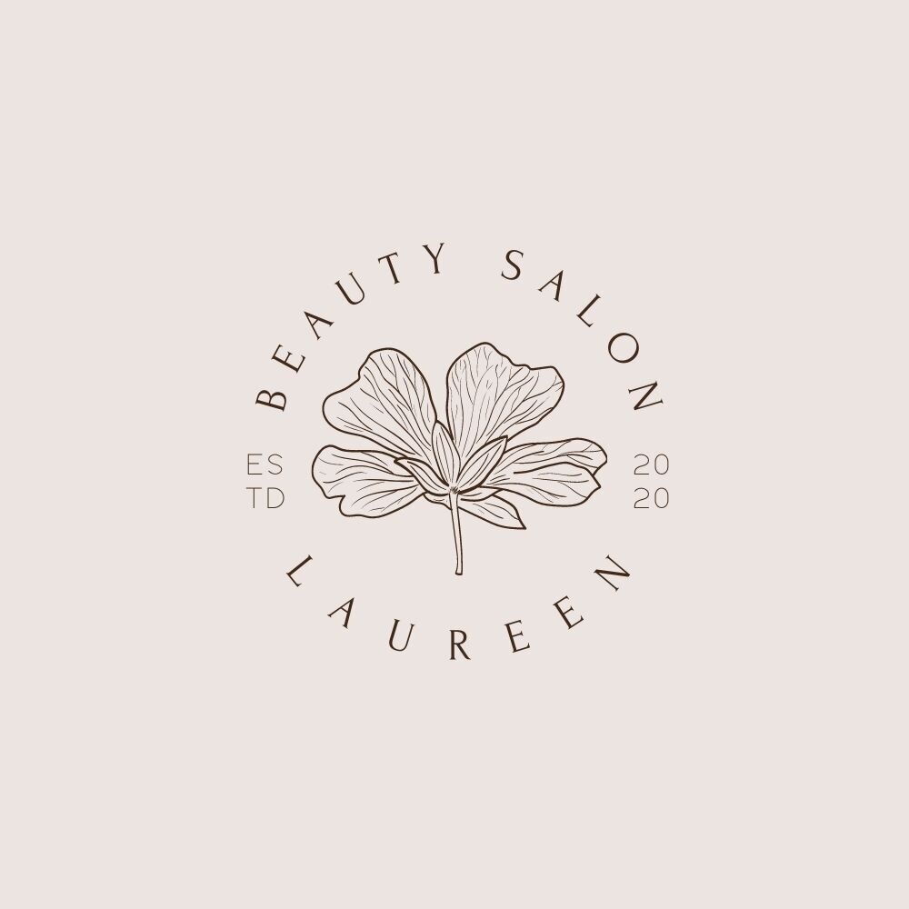 Floral Beauty Salon Logo