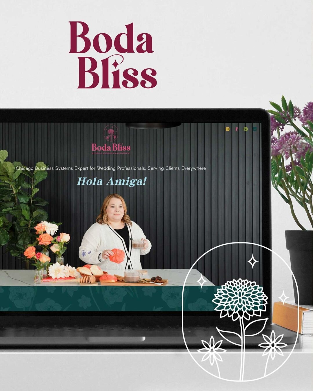 Logo design for Boda Bliss, an Online business manager