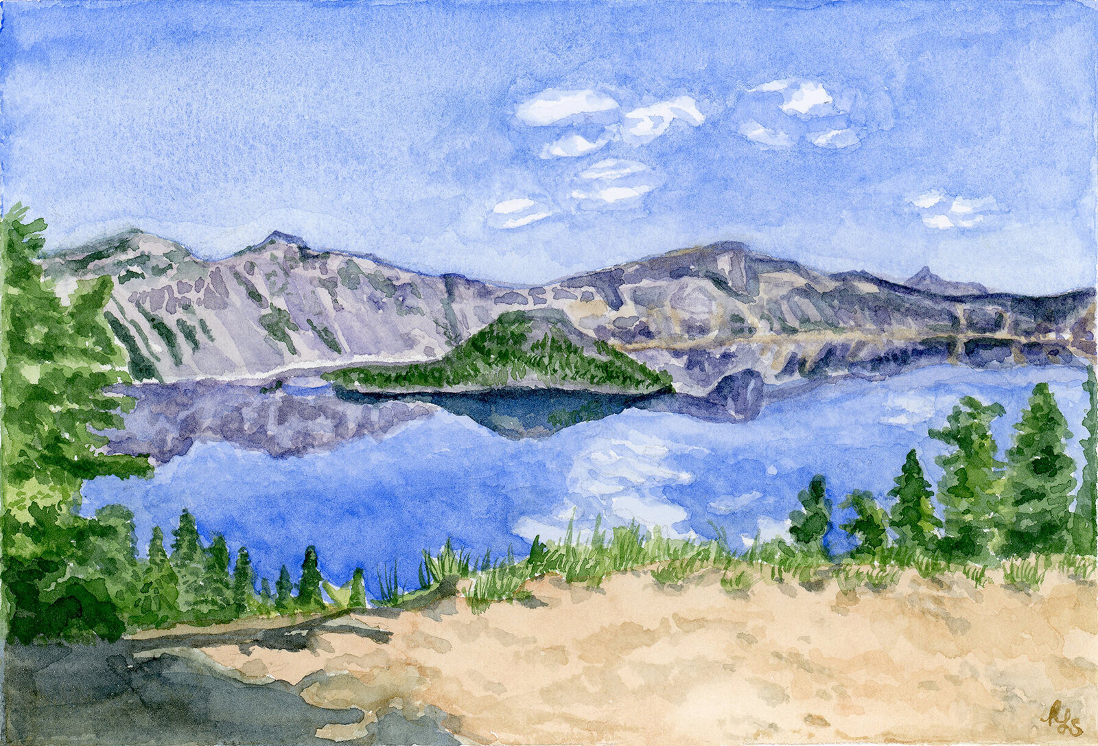 SMALLCraterLakeWatercolor3