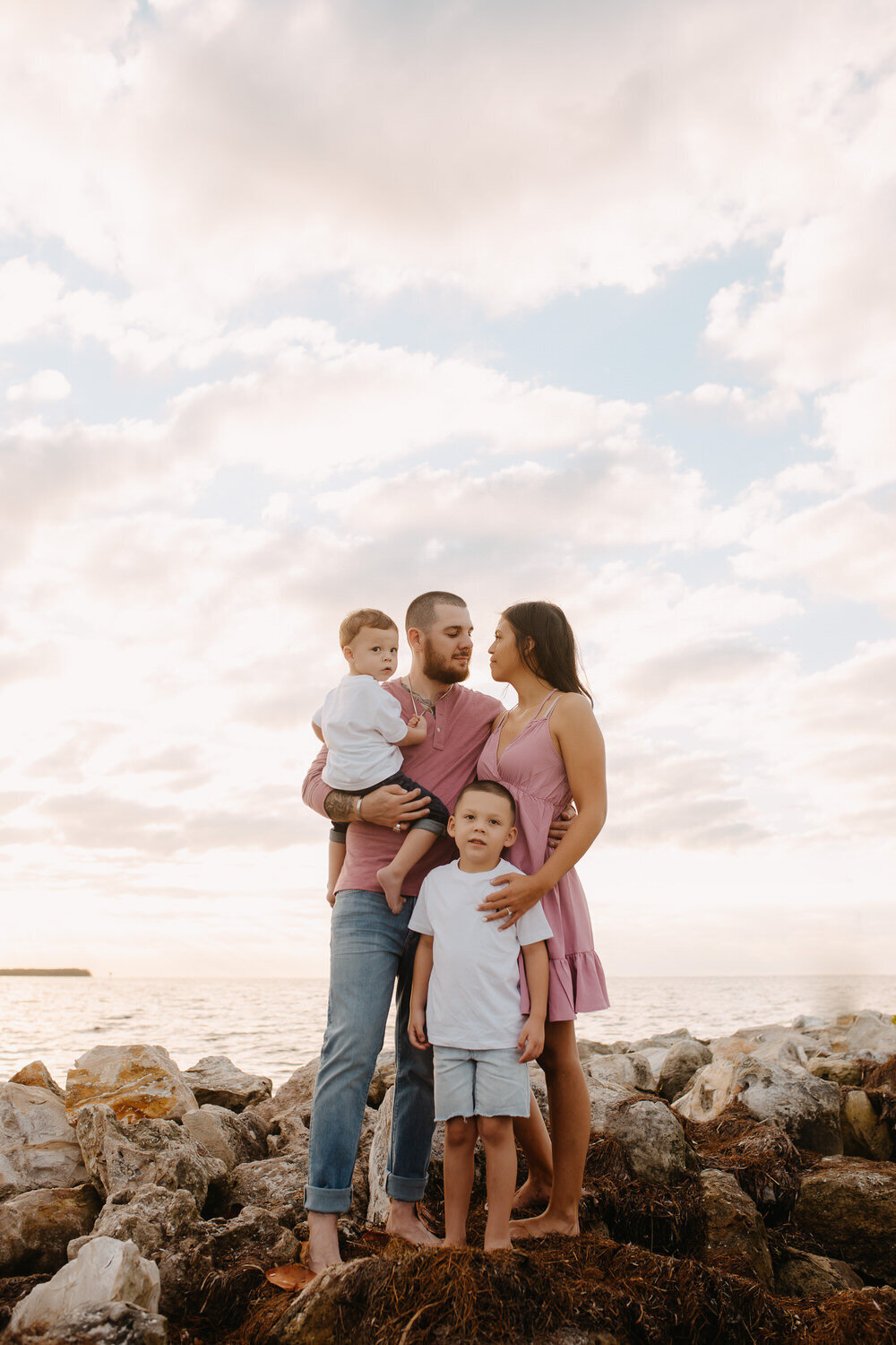 beach-sunset-family-photos