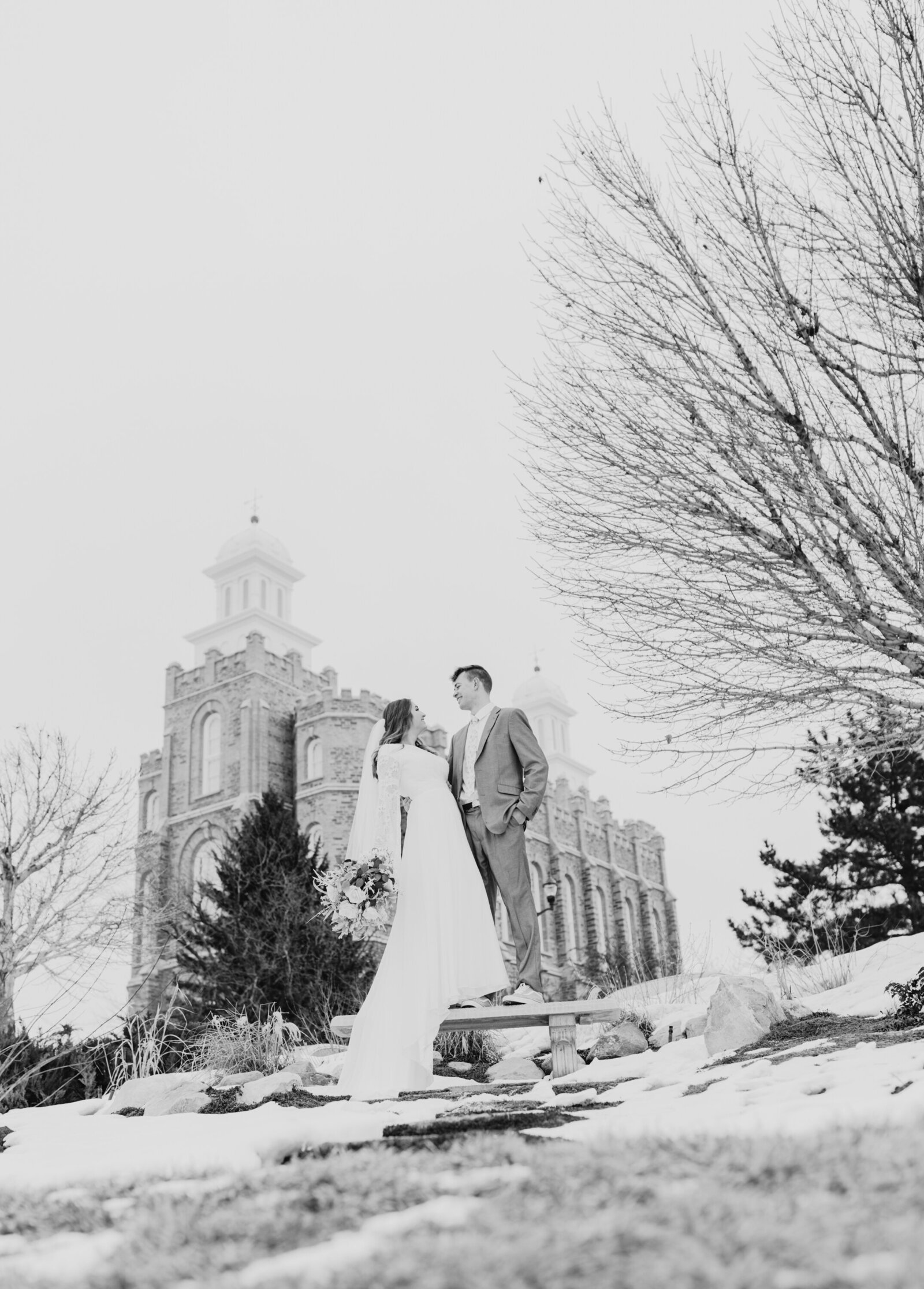 These photos were taken at the Mt Timpanogos Temple in Utah Valley by Utah Wedding Photographer Robin Kunzler
