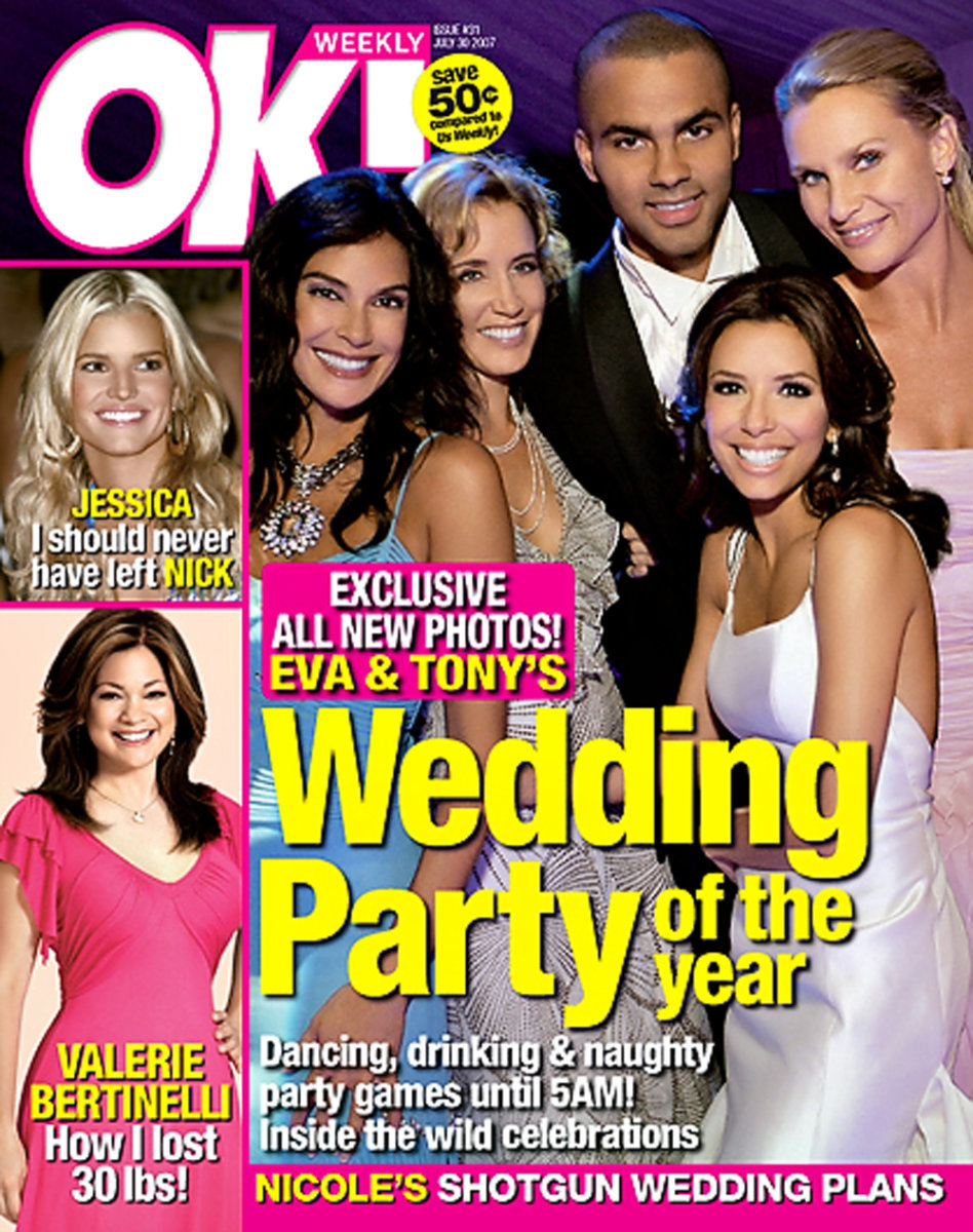 Eva Longoria married Tony Parker on July 7, 2007 wearing a mermaid