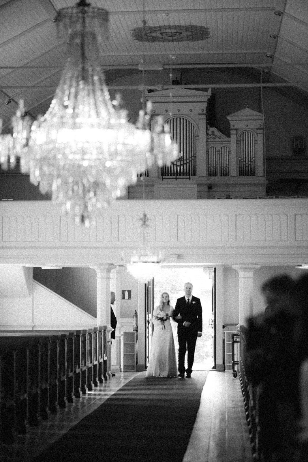 Wedding photograph of an intimate wedding ceremony by photographer Hannika Gabrielsson