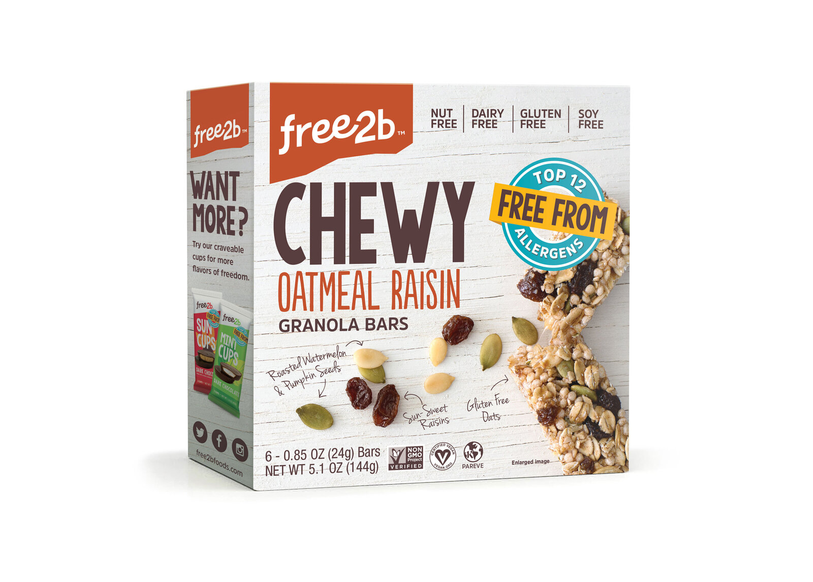 Chewy Granola Bars Packaging Photography Free2B--2 (1)