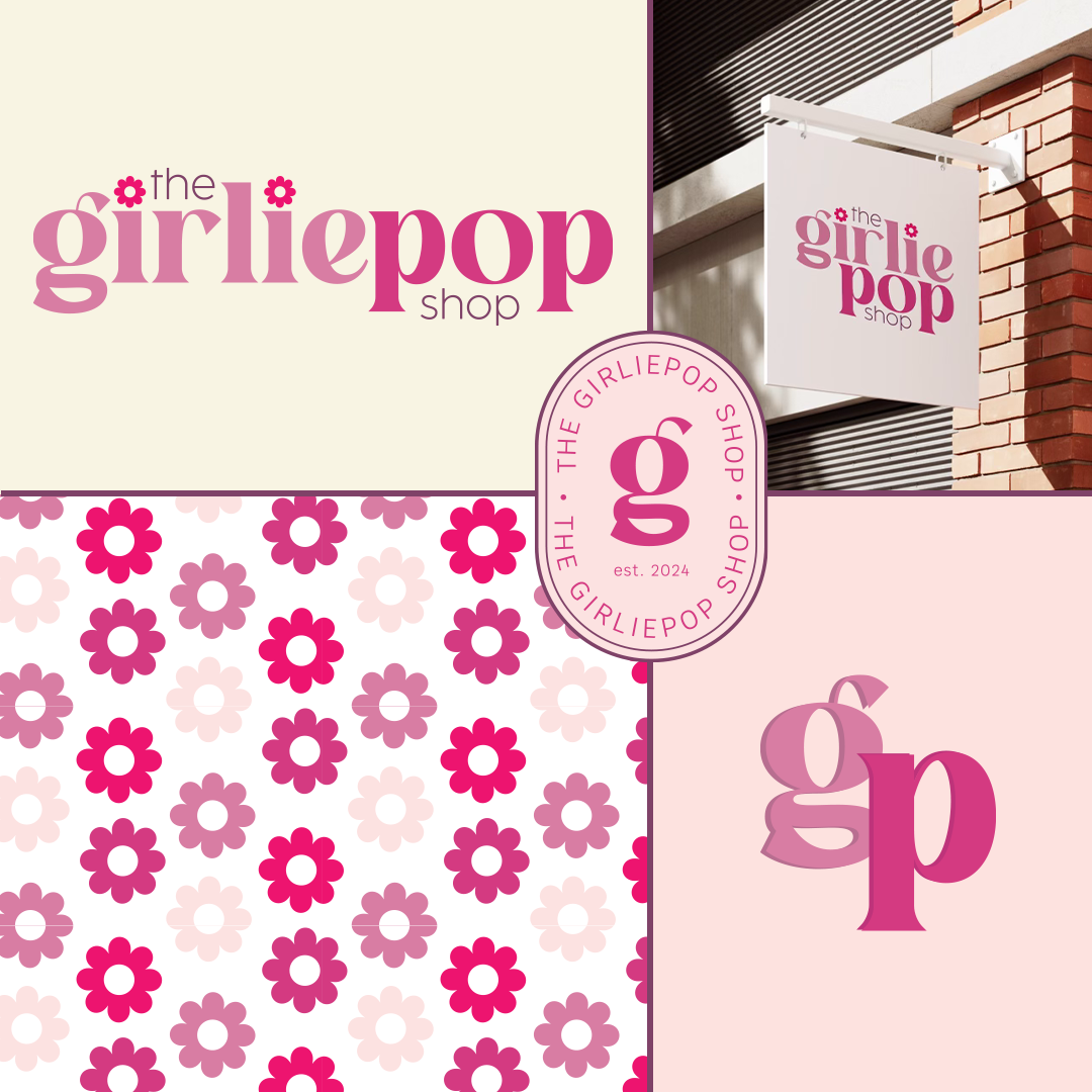 the girliepop shop brand design