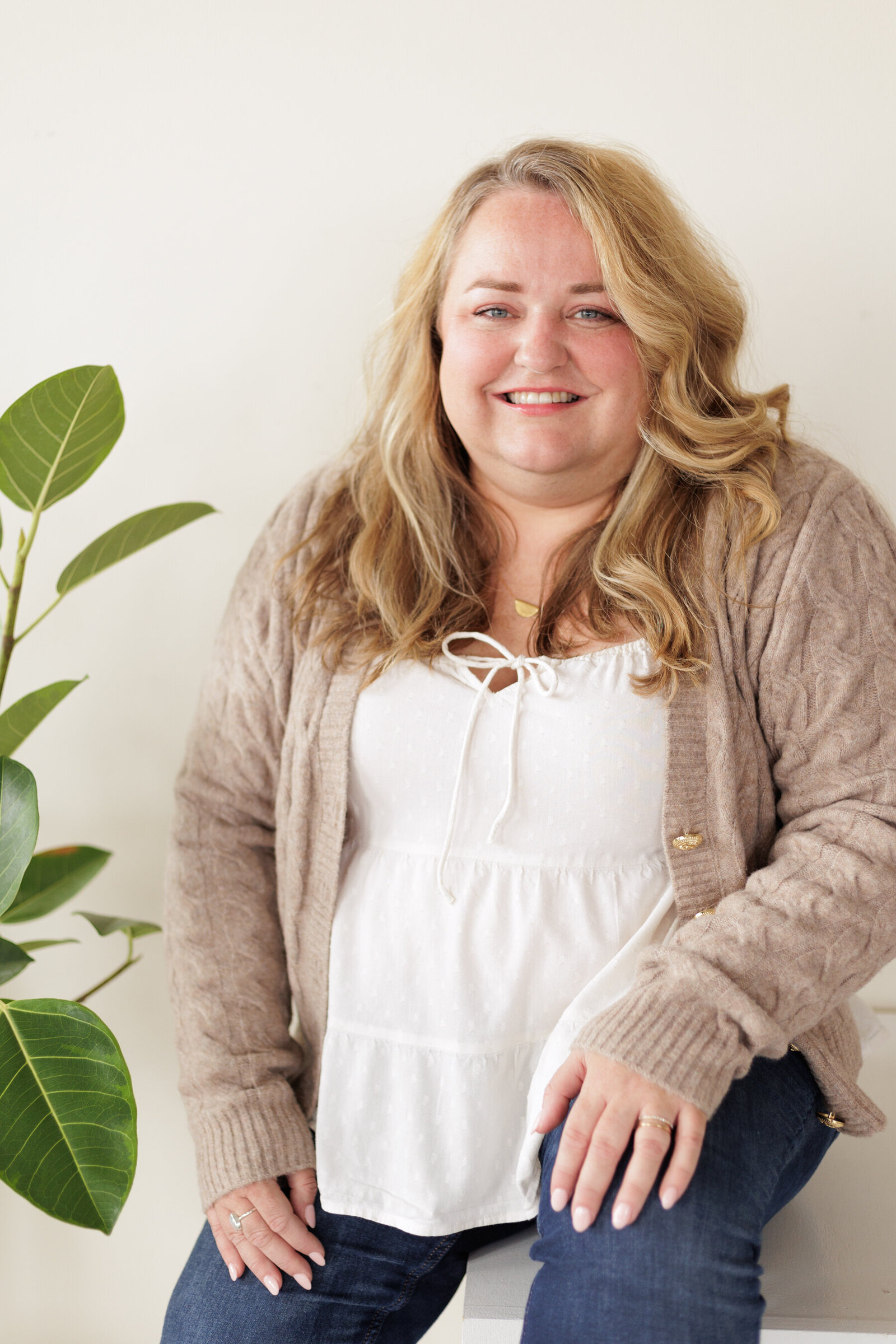 Headshot of female entrepreneur content shoot in Portland Oregon