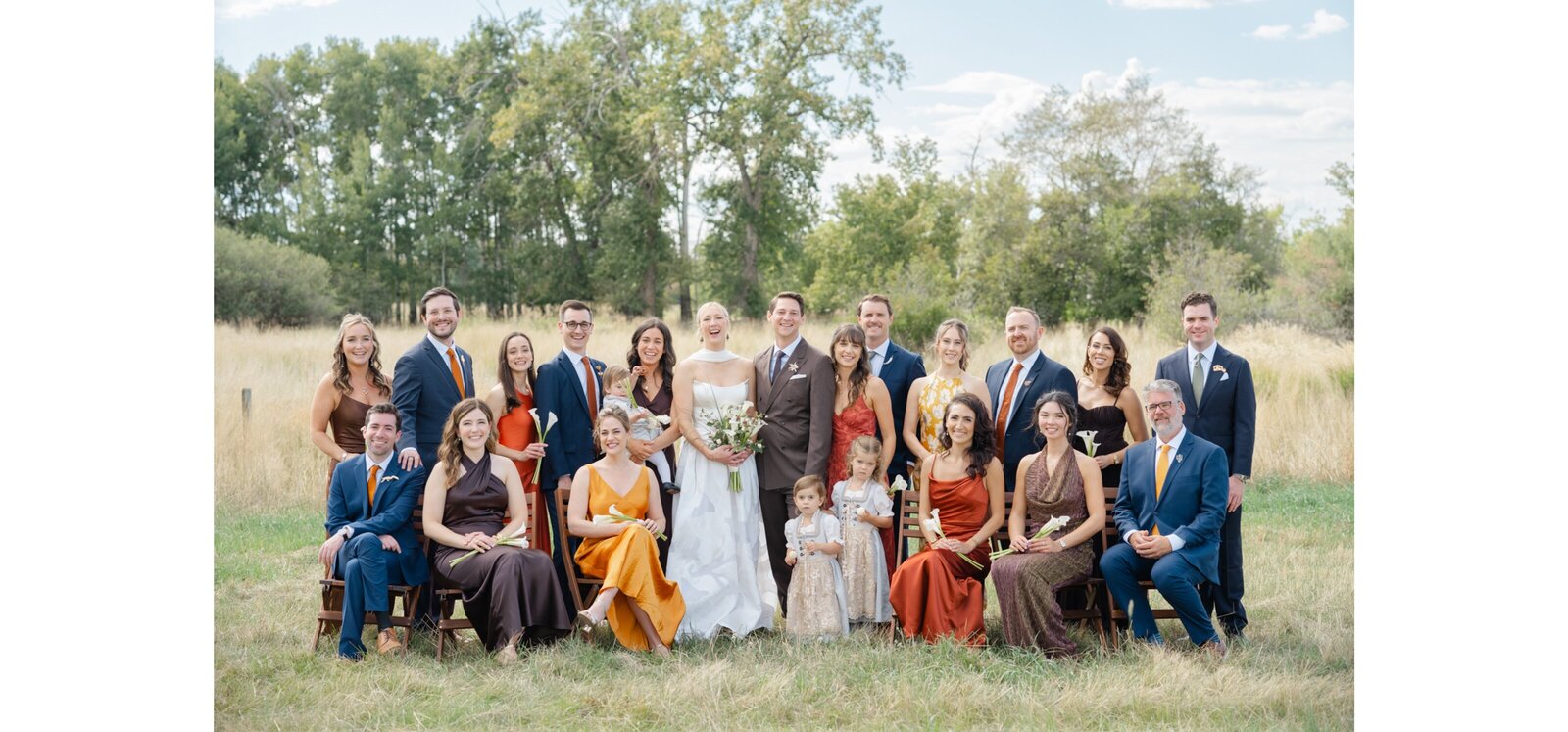 Firelight Farm Bozeman Montana Wedding Party