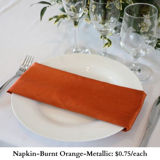 Napkin-Burnt Orange-Metallic-197
