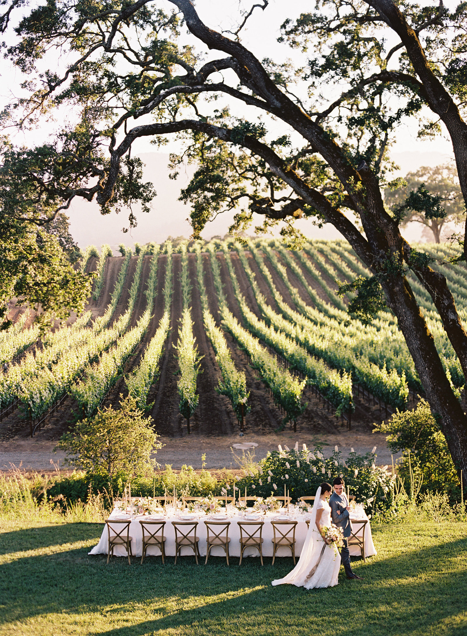 Wedding by Jenny Schneider Events in Napa Valley, California. Photo by Eric Kelley Photography.