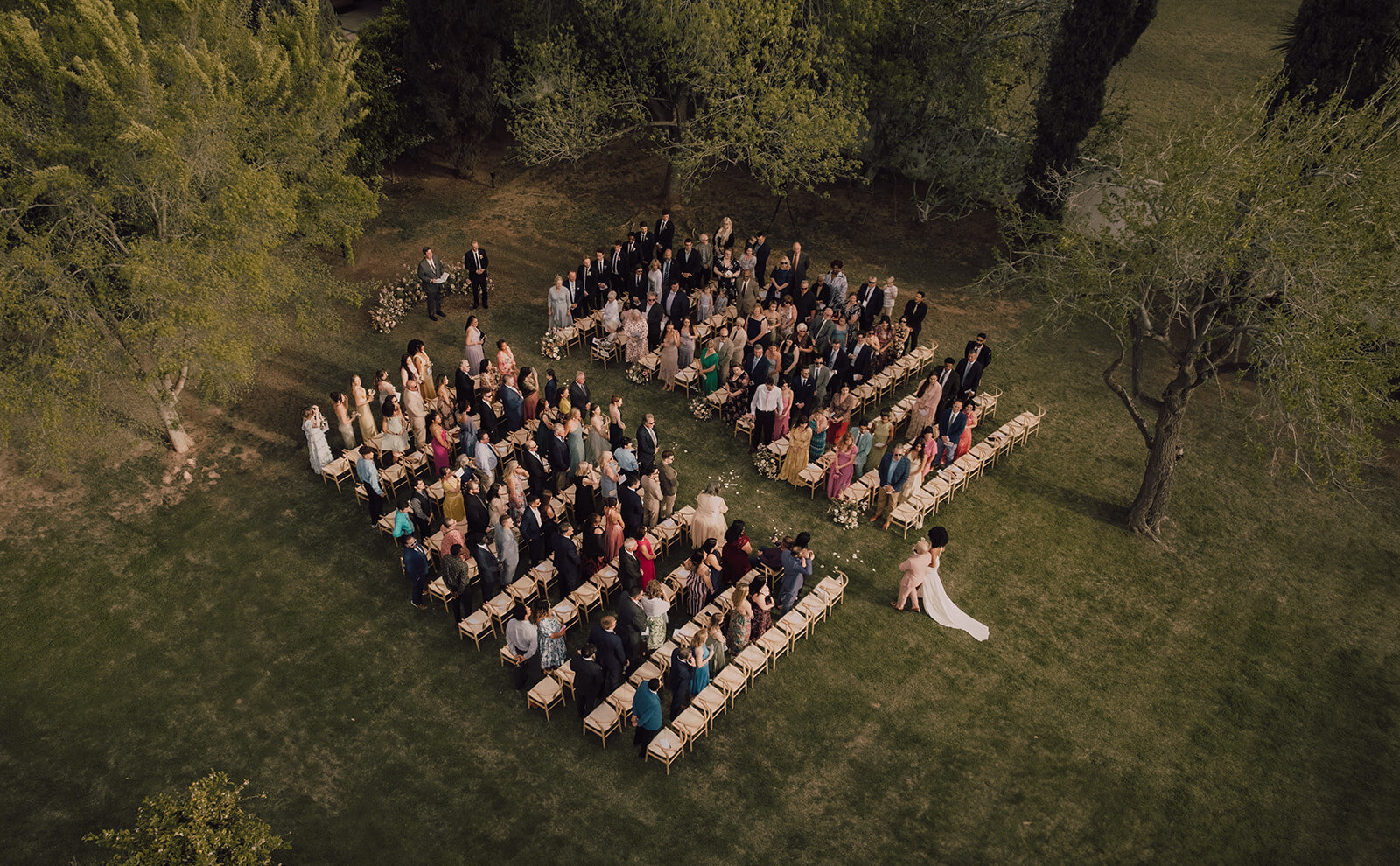 luxury backyard wedding ceremony in phoenix arizona 