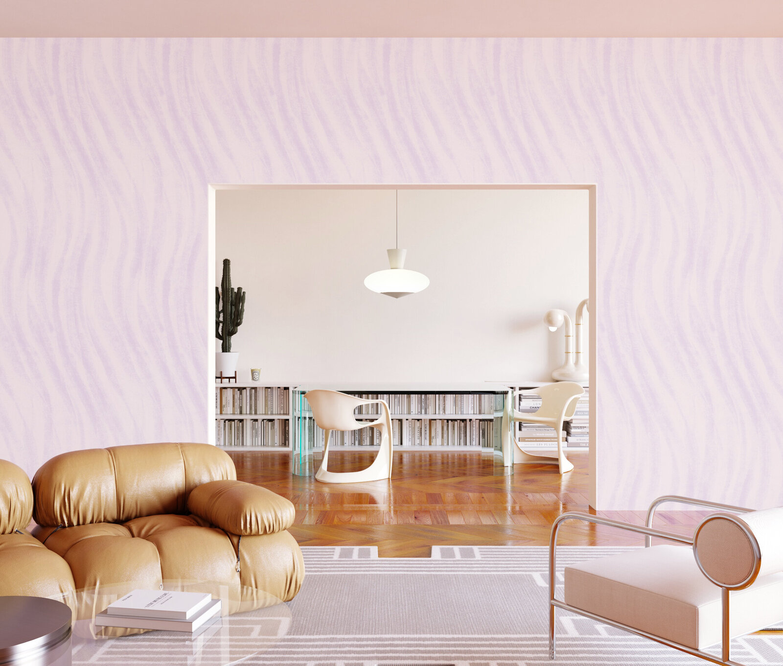 Surface Pattern Design and Art Licensing by Lucia Pador - Western Trail for drop it Modern - Western Trail_Lilac_Final