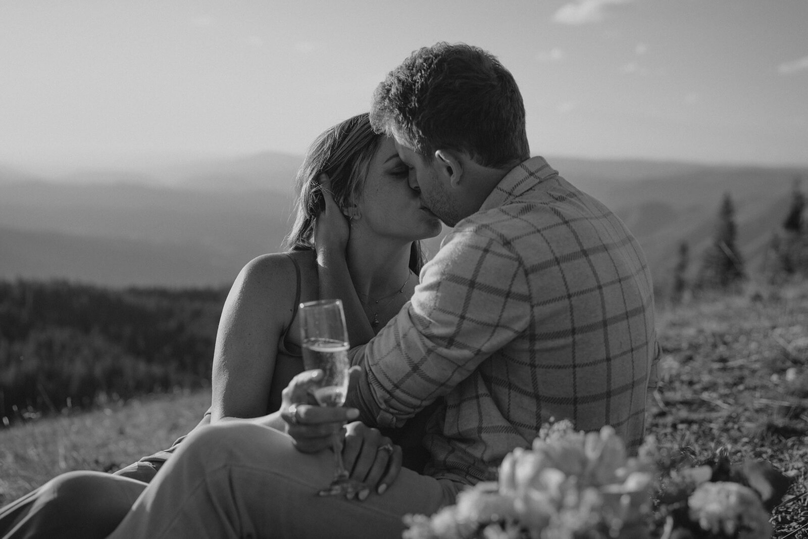 The Little Nell wedding proposal photos mountain in Aspen, Colorado