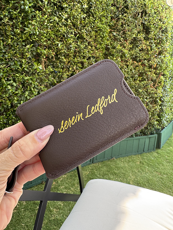 Hot Foiling on Leather Luggage Tags