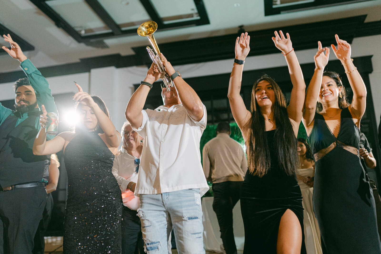 Los Pleneros perform at a Puerto Rican wedding reception at The Dalmore Fossil Creek