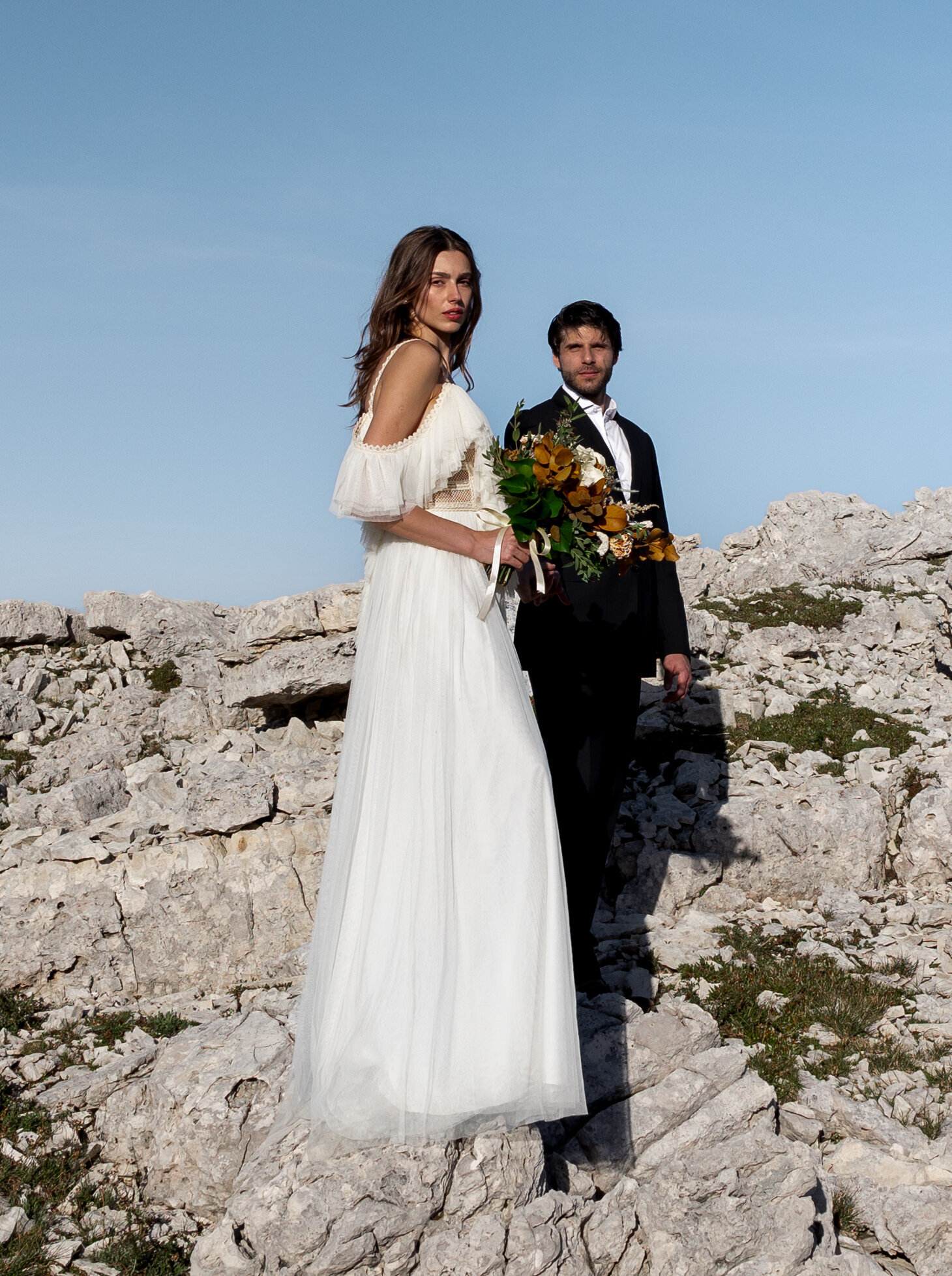 Elopement photos in the Dolomites, Italy. Photos taken by Kollar Photography, Italy Elopement Photographer