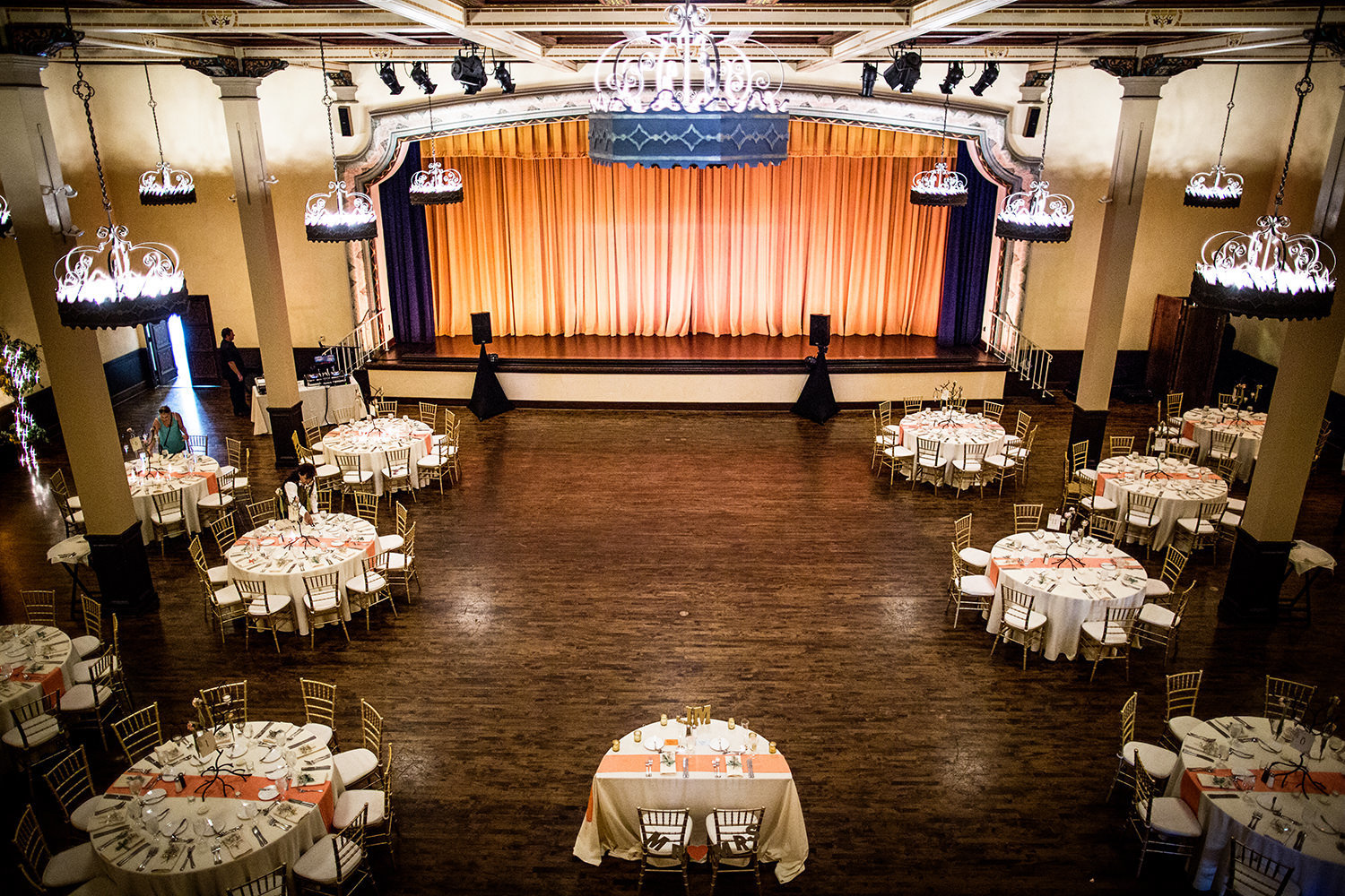 stunning reception space at the prado ballroom
