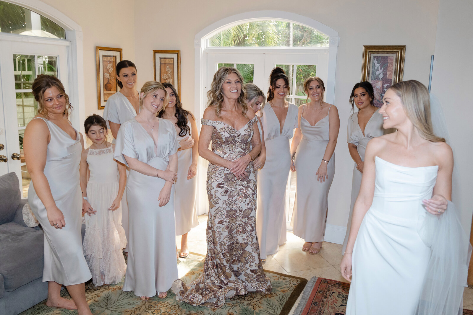 key west wedding, wedding party, bridesmaids, florida keys bride, getting ready, bridal hair and make up