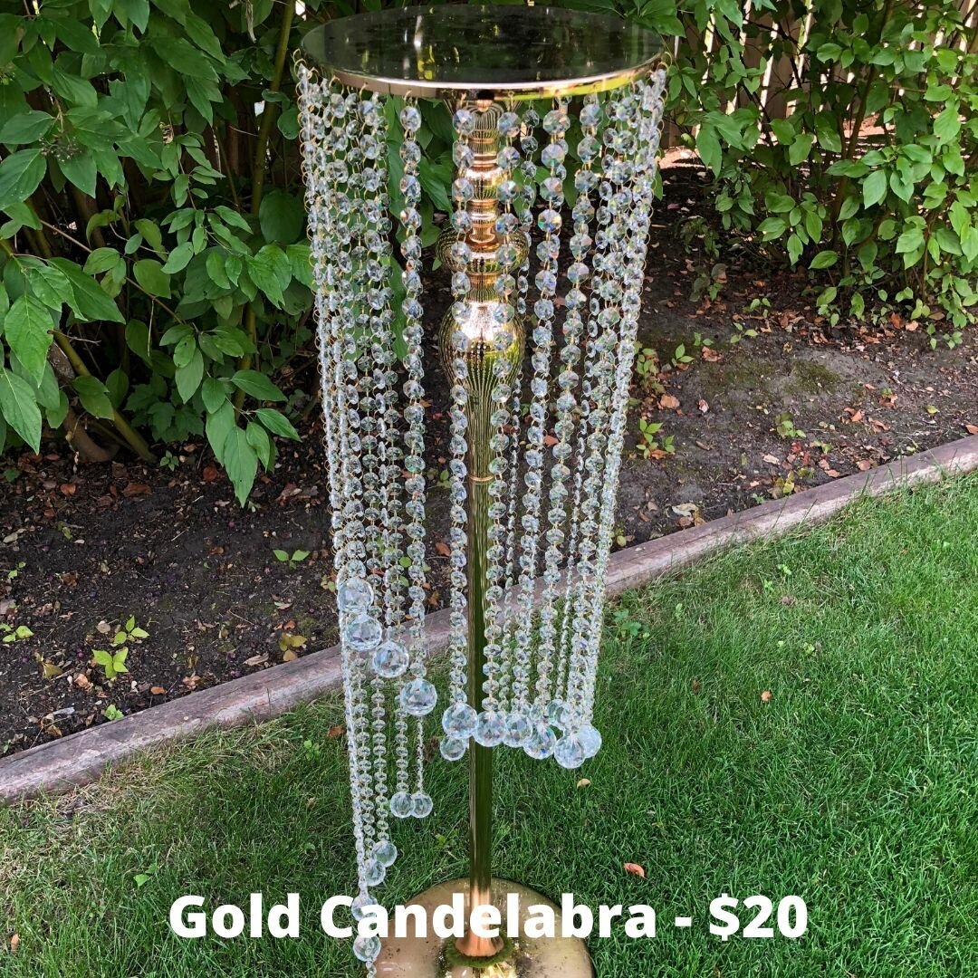 gold candelabra