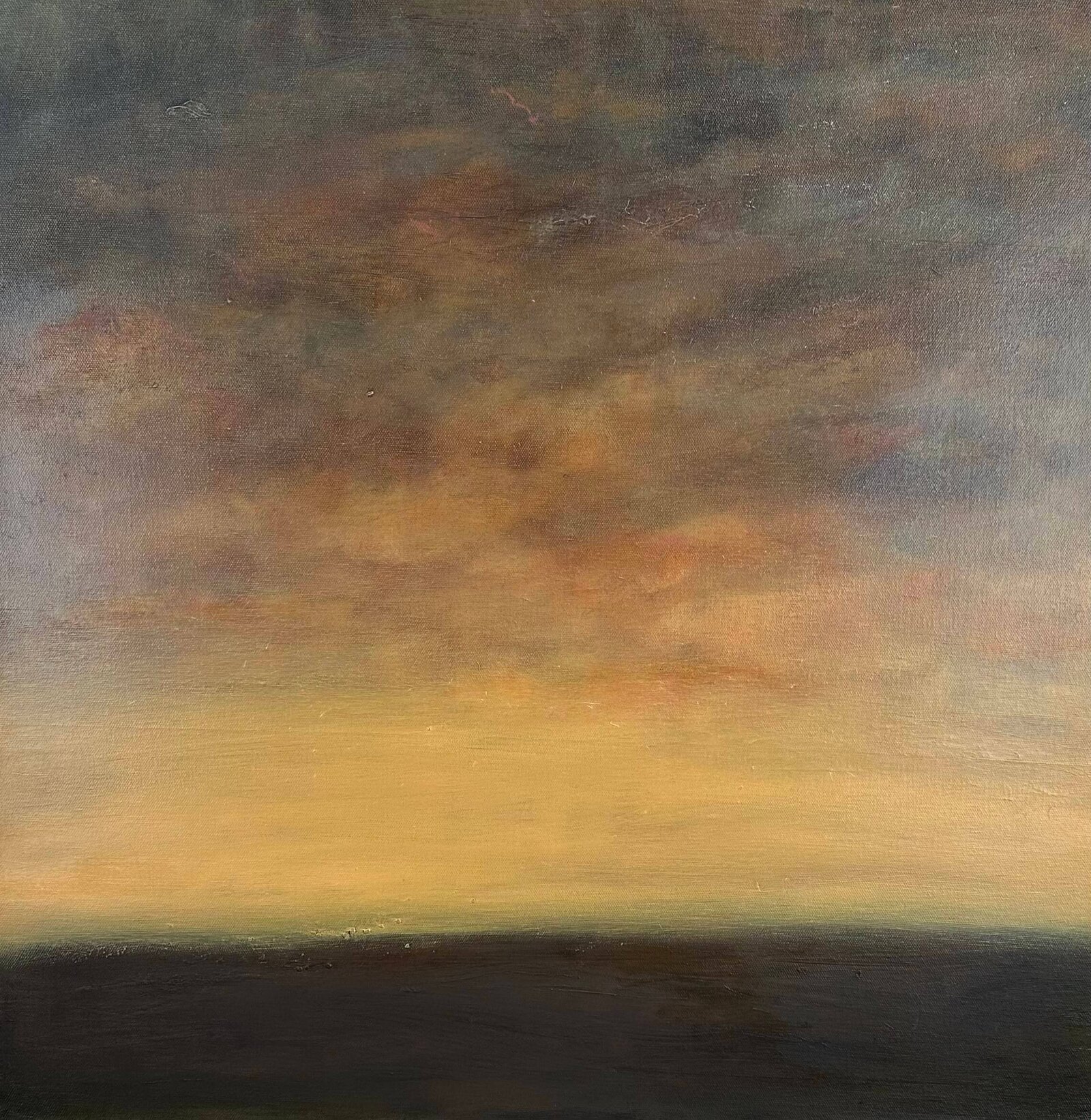 Beautiful sunset sky Oil painting by Jane Mishkind
