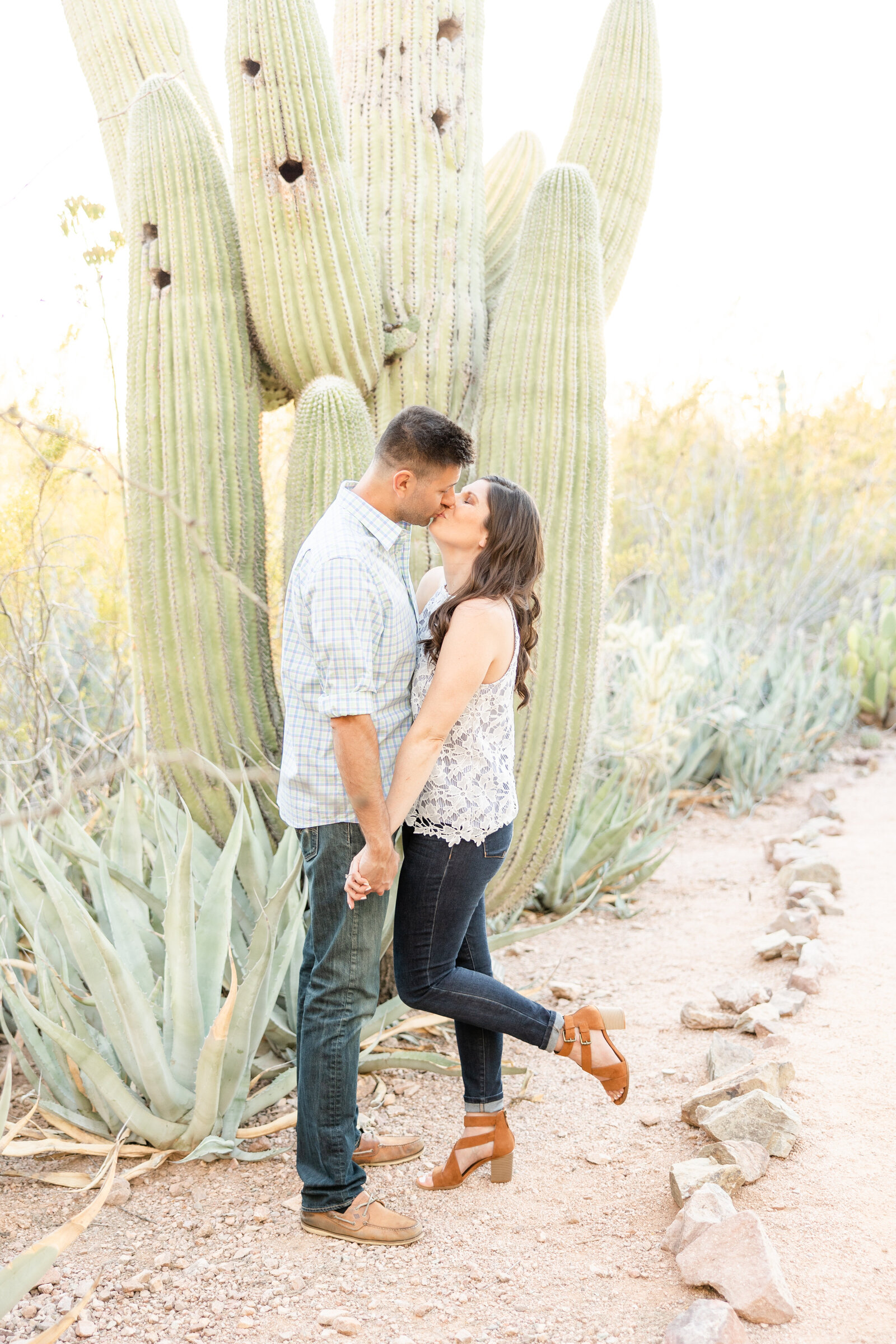 Desert Botanical Gardens Engagment Portraits27