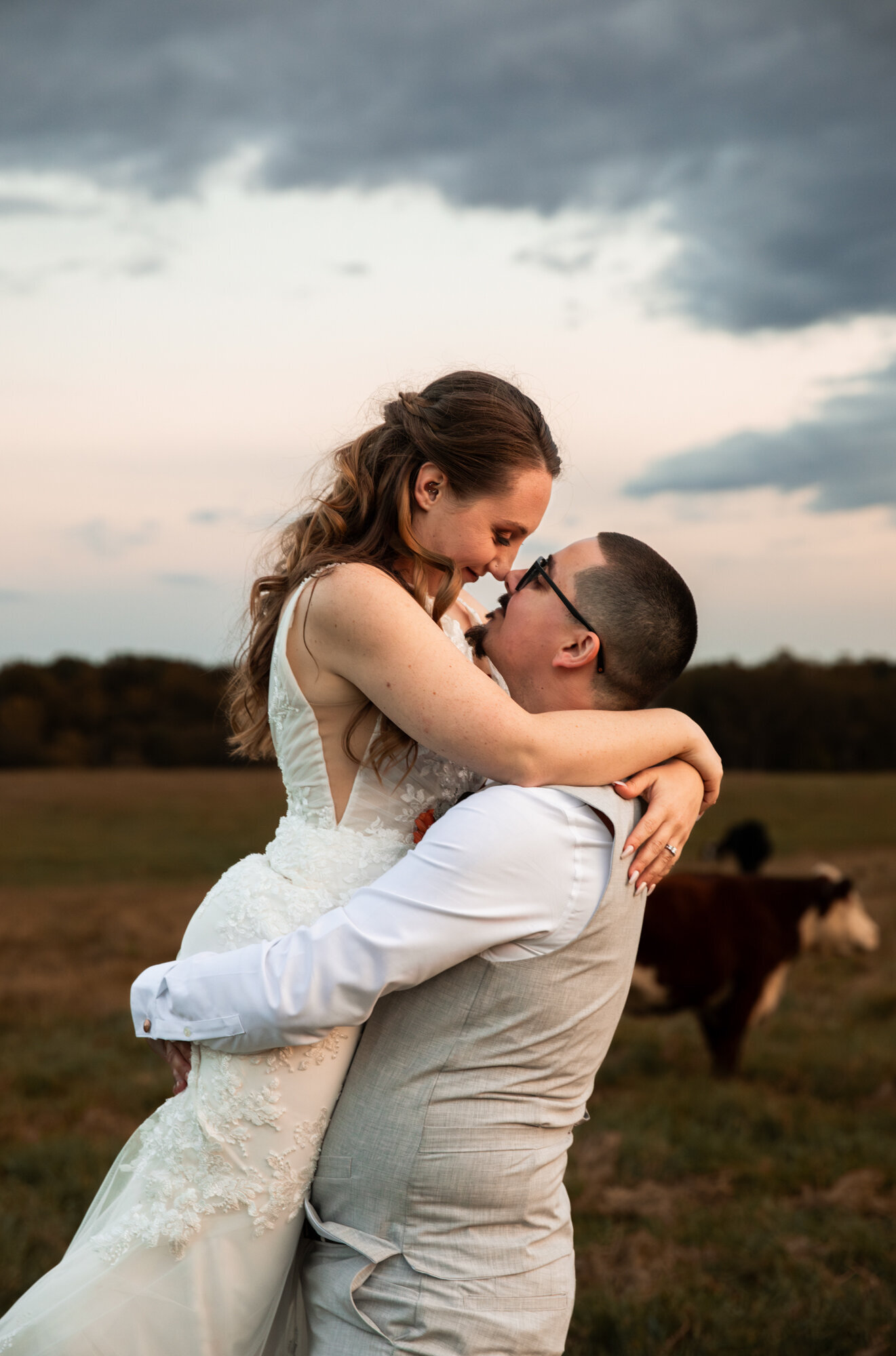 bride and groom portait