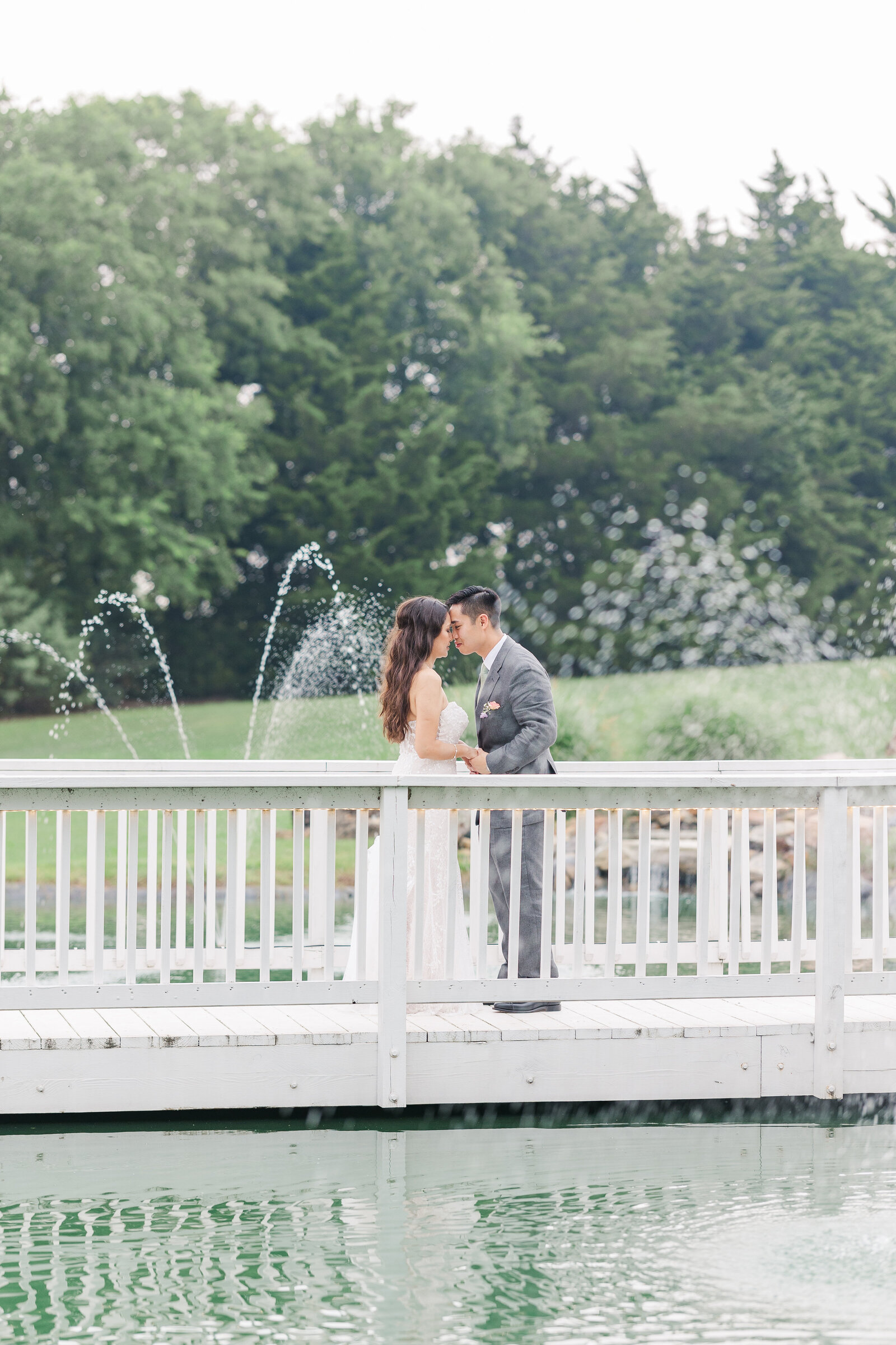 Solo bride and groom photography before wedding reception