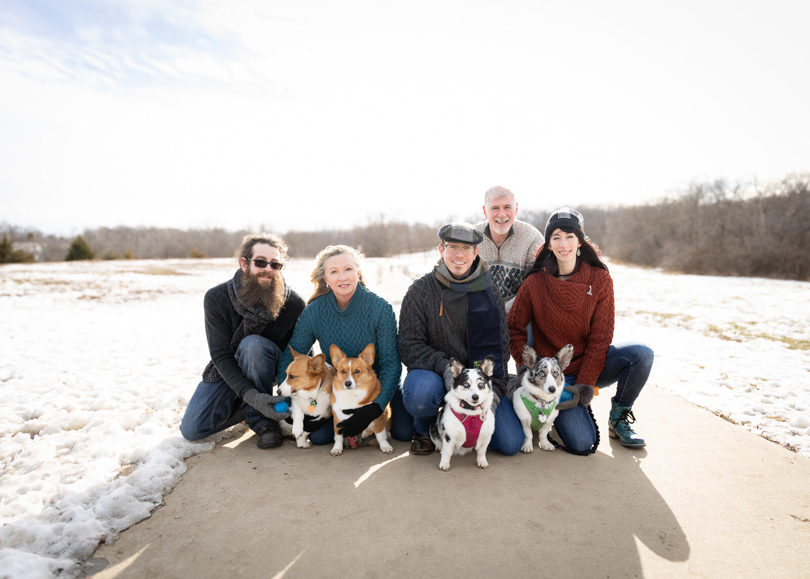 kansas city family photography winter time