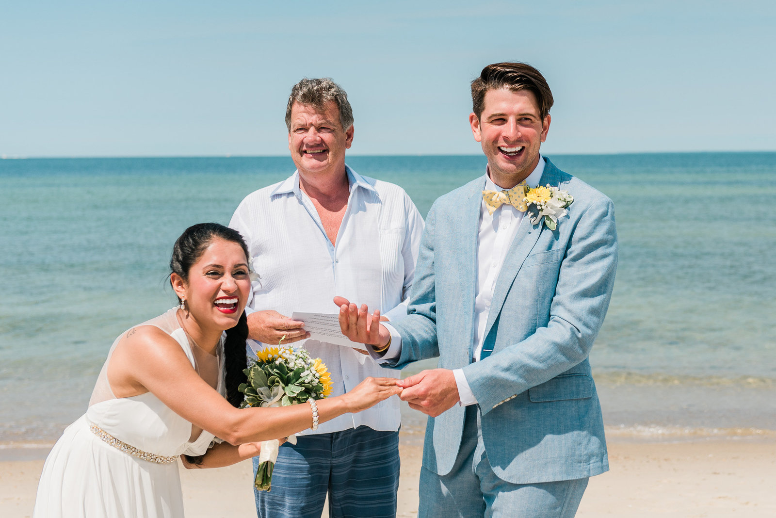 A Falmouth beach wedding and elopement in Cape Cod, MA