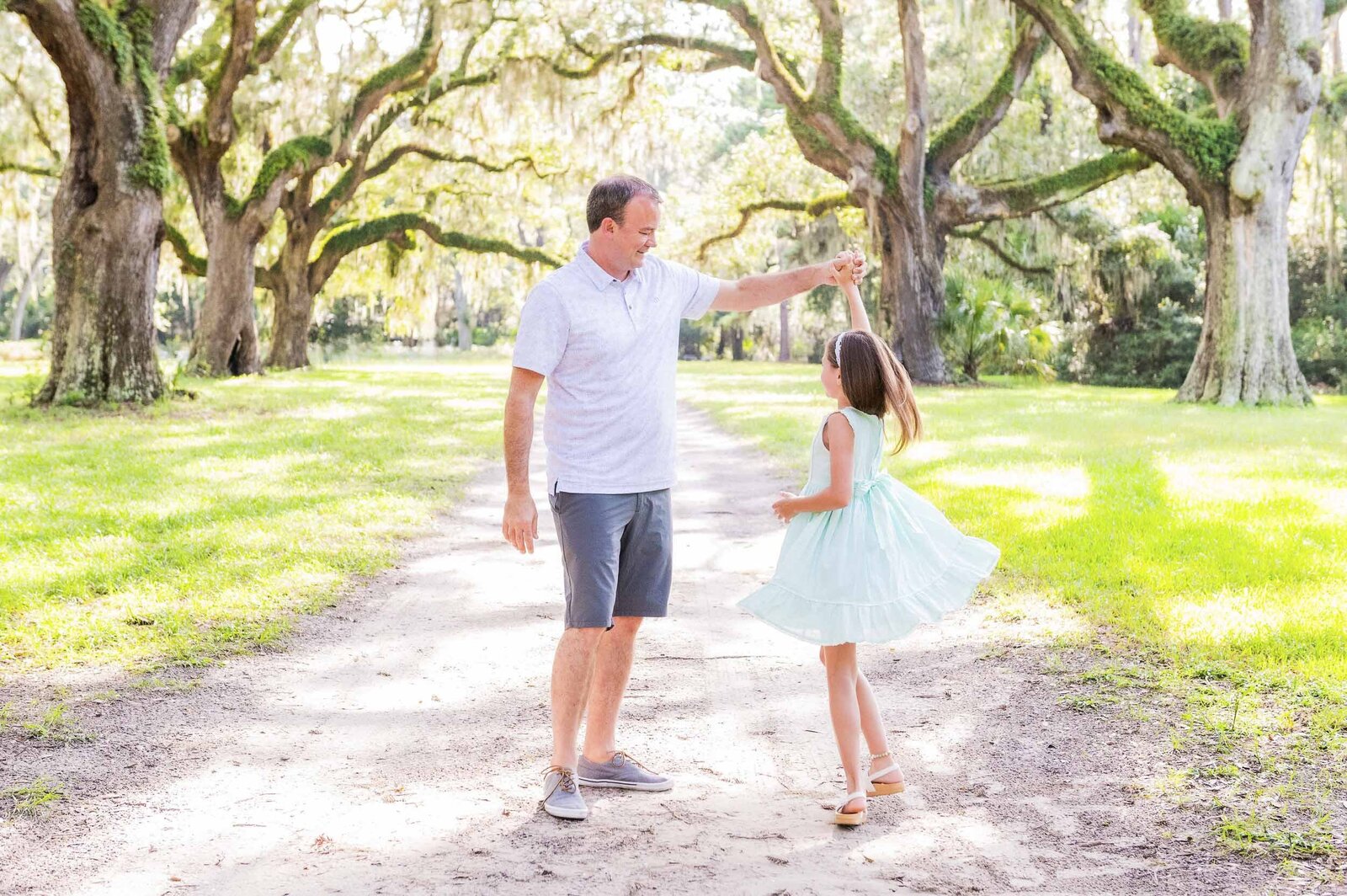 family at park in HHI SC