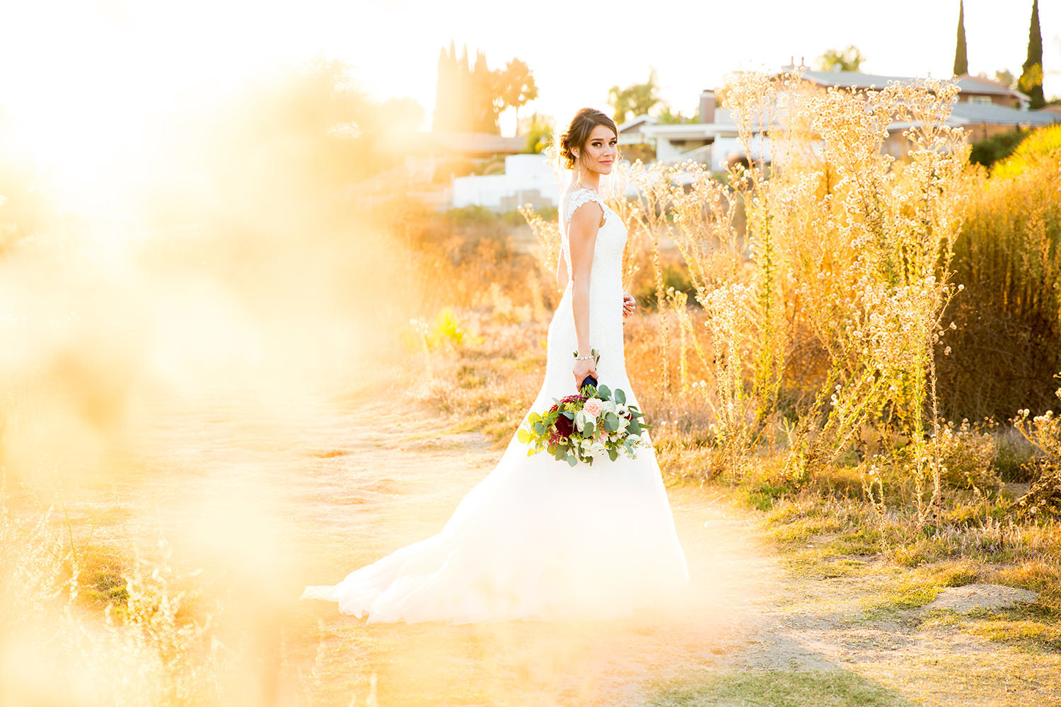 stunning bride image at carlton oaks country club