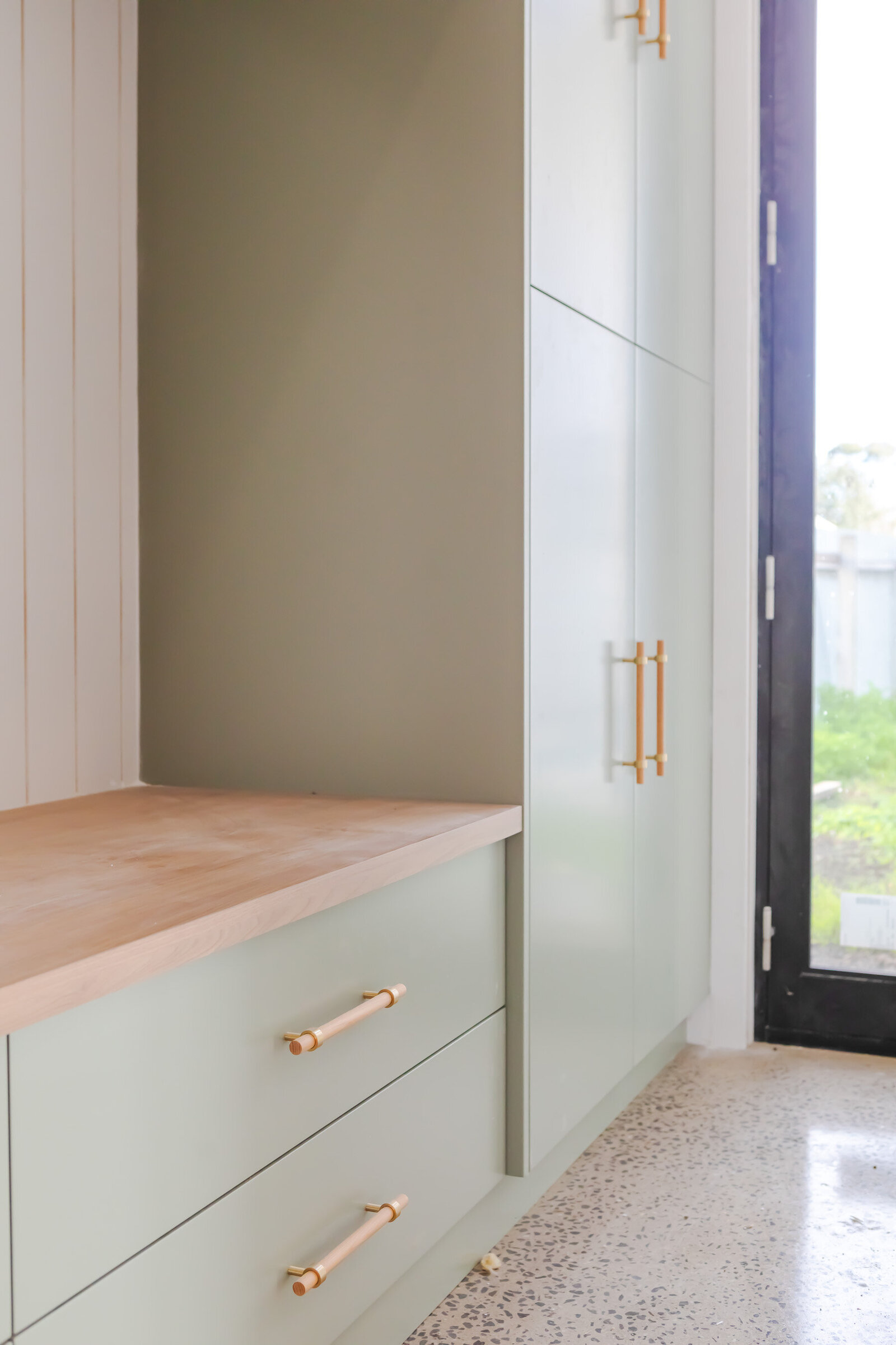 Custom built storage solutions in new home