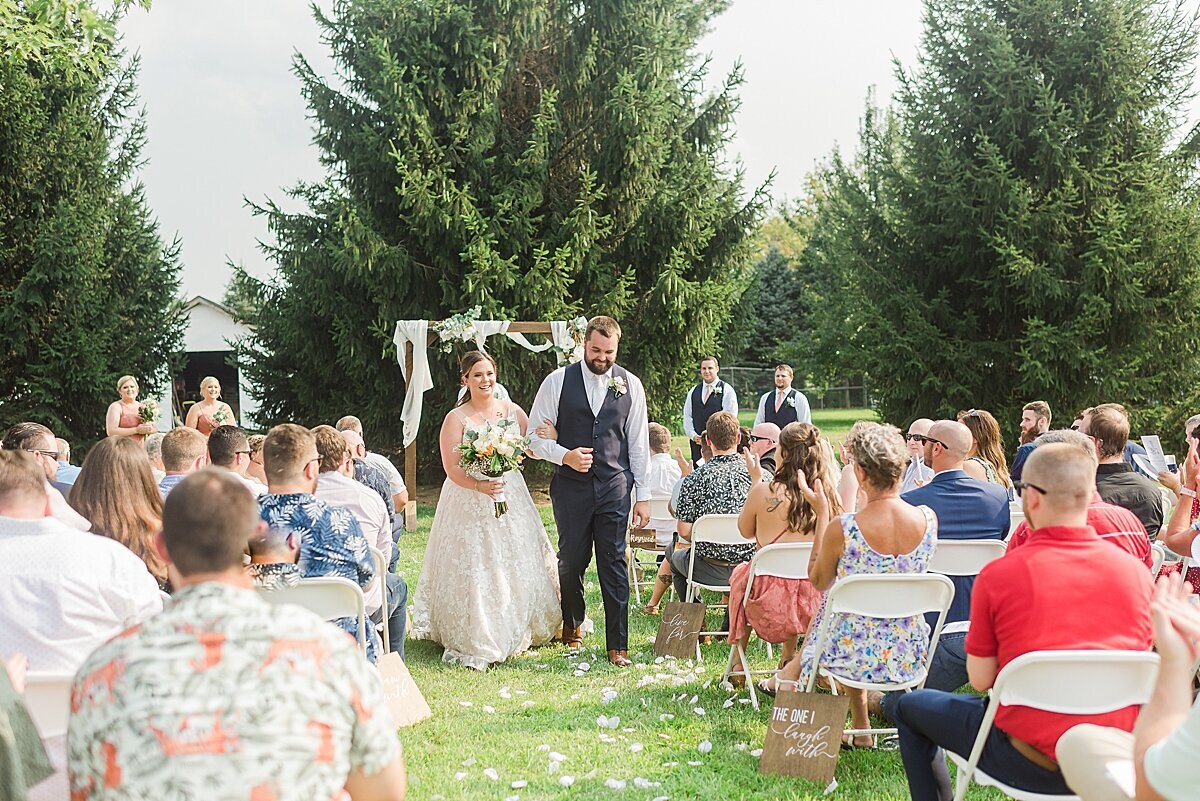Navy & Rose Summer Backyard Wedding | Danvers, IL_0069