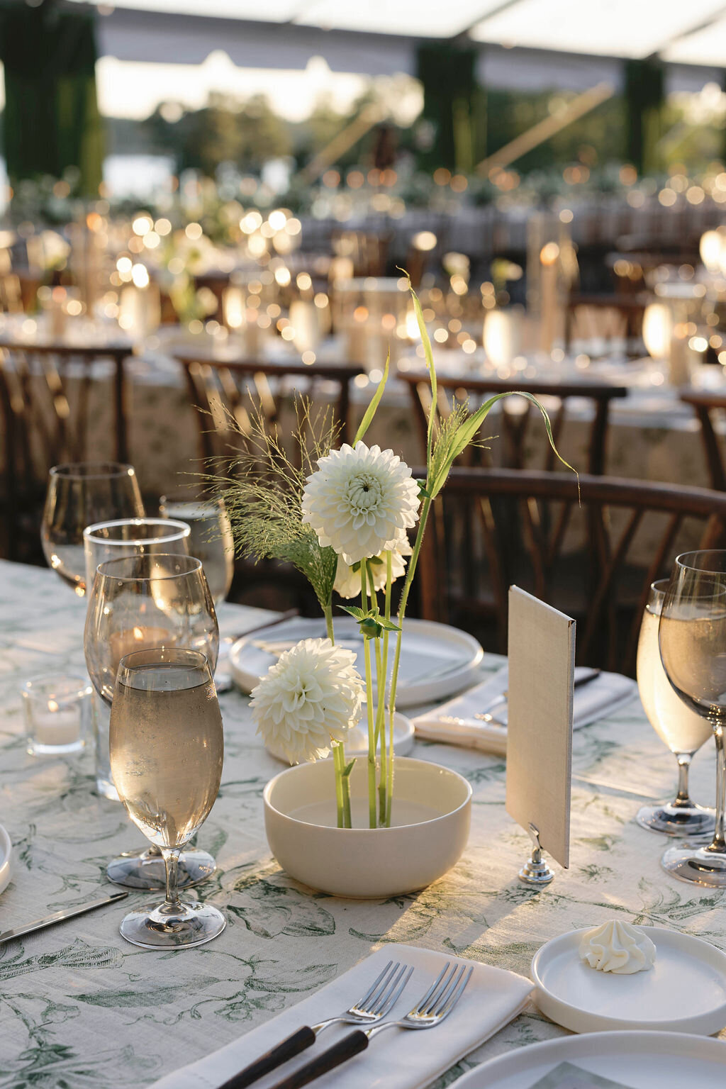 128Kate Campbell Floral Brittland waterfront tented wedding by Molly McManus photo