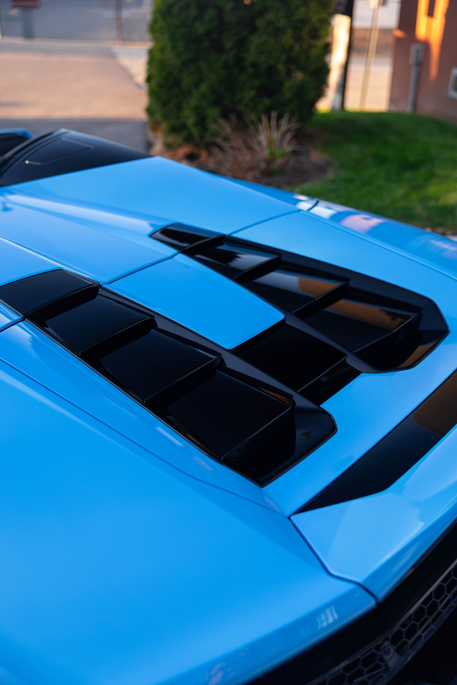 Blue Lamborghini Huracan EVO Spider PPF Ceramic Coating Le Mans Detailing Toronto Markham 12