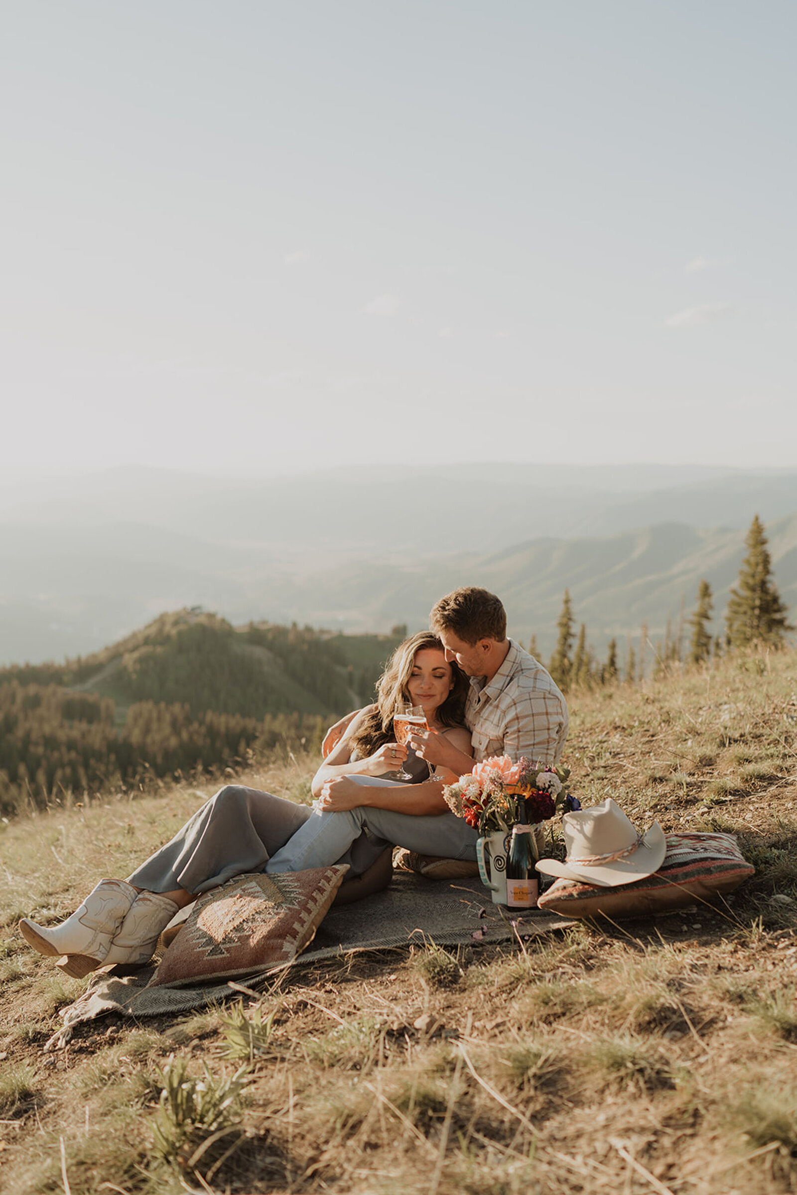 The Little Nell wedding proposal photos mountain in Aspen, Colorado