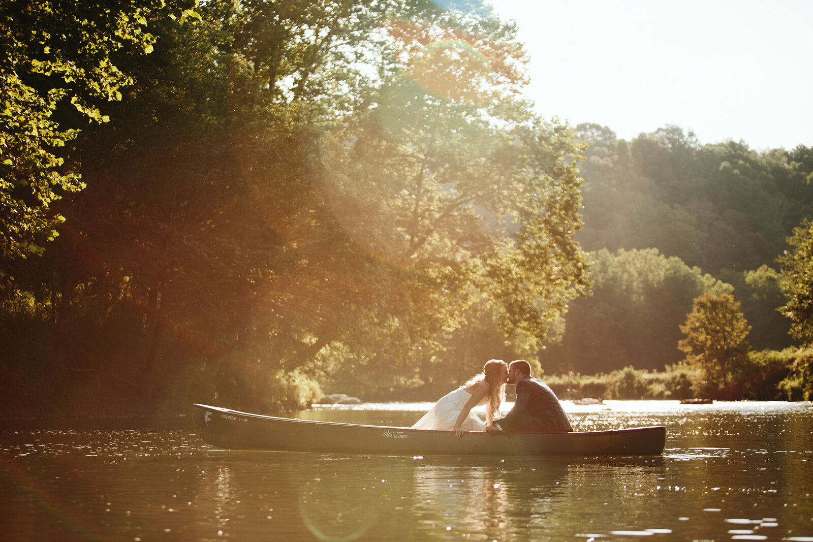 elopement in a canoe