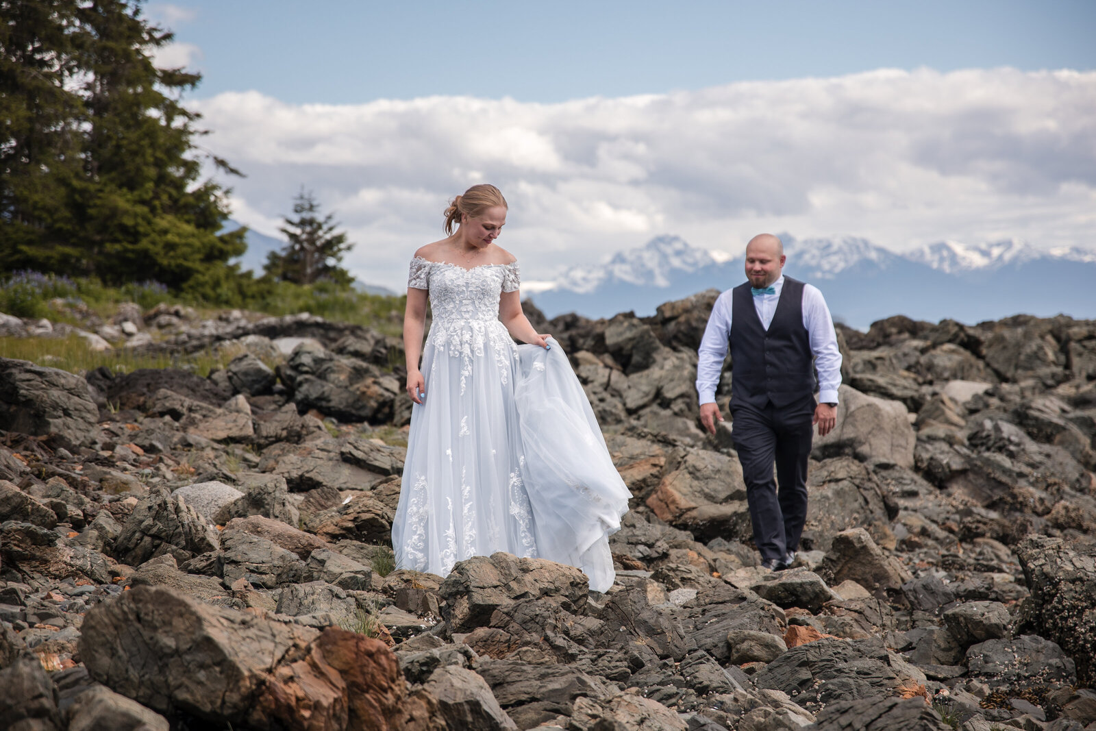 Christine Johnson Photography - Rachel and Bill Wedding Glacier Juneau AK -12