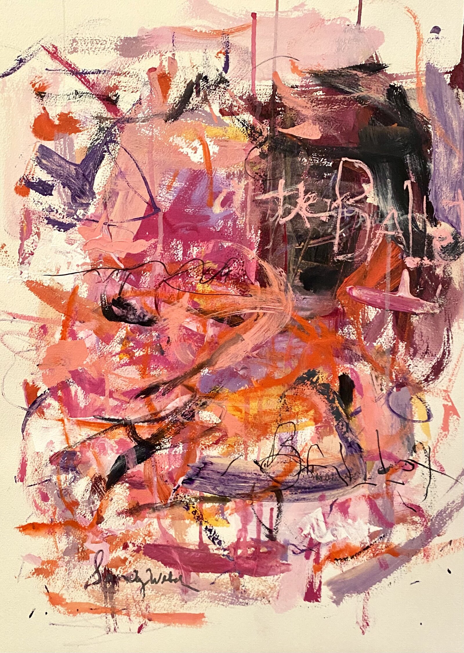 acrylic-on-paper-painting-at-the-ballet-sandy-welch-art