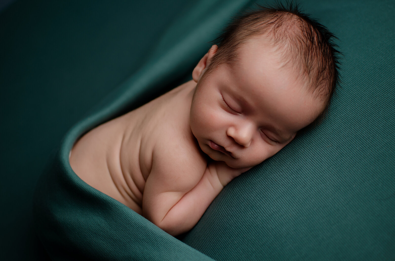 Baby boy bold green backdrop