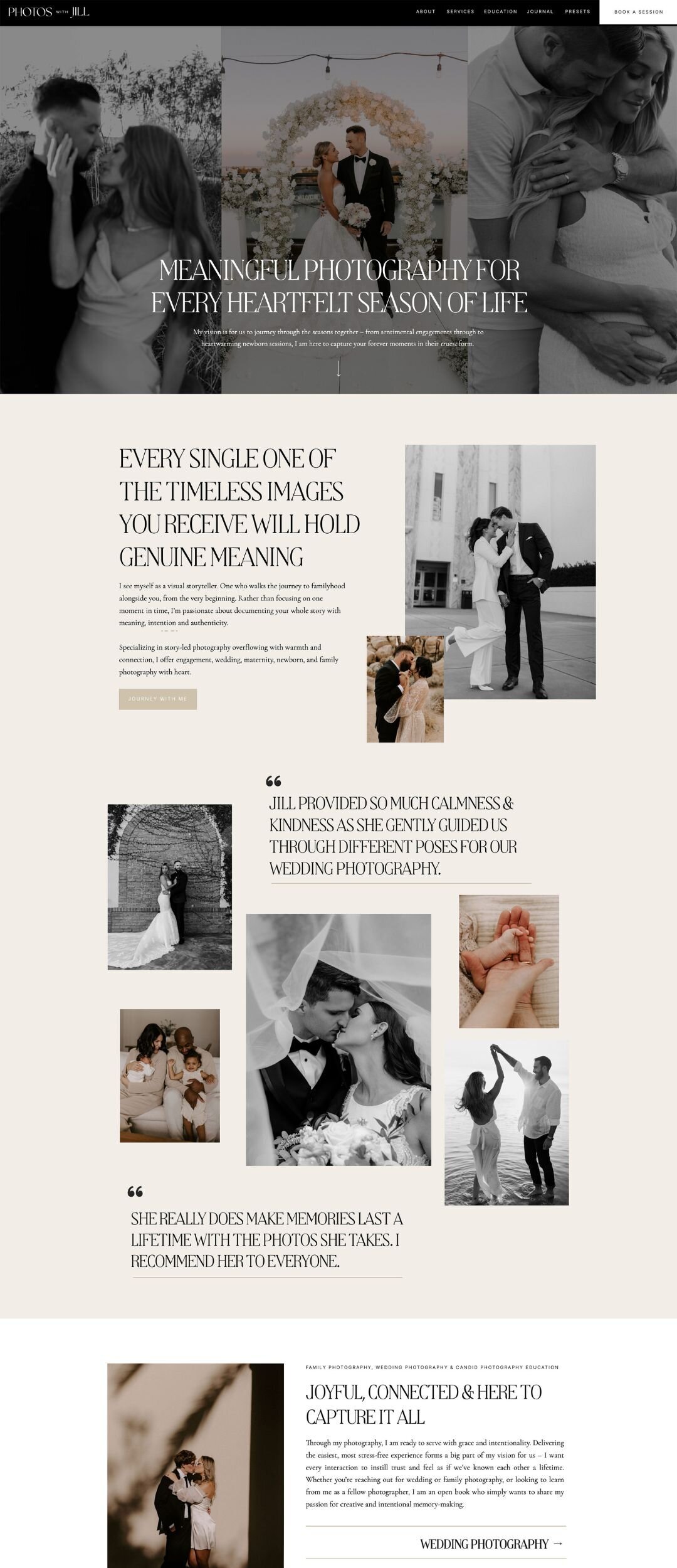 Wedding Photographer Website Template