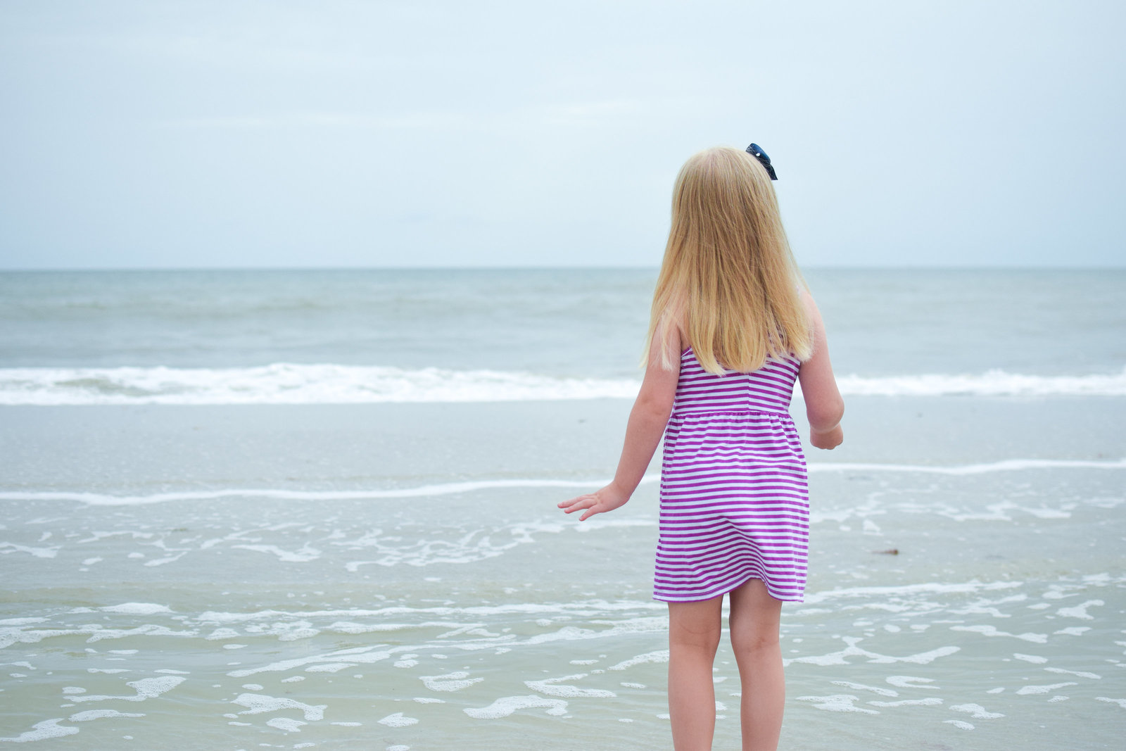 Little girl beach Naples Florida