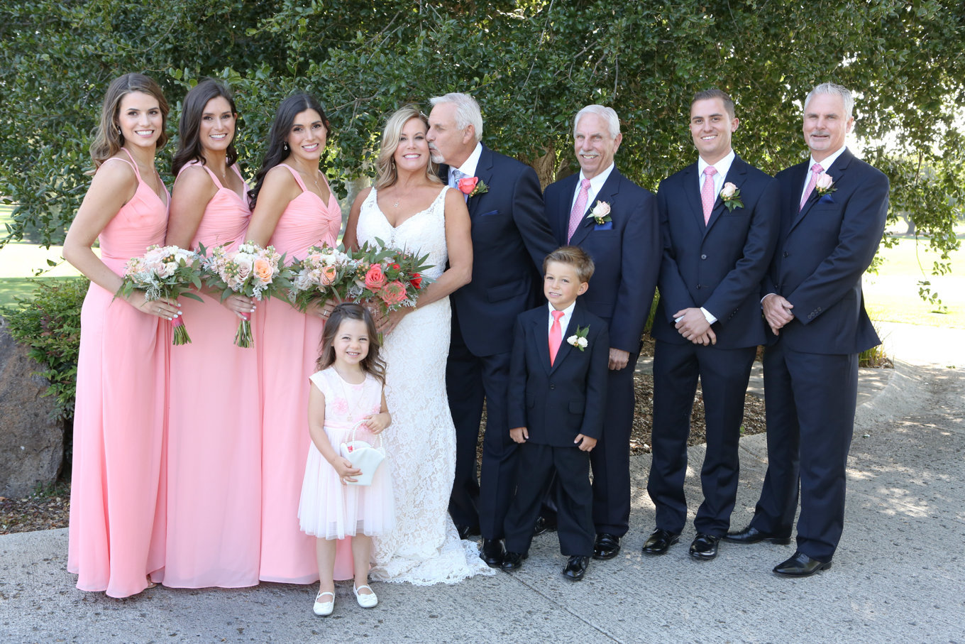 Gorgeous bridal party at Los Altos Golf and Country Club - such a beautiful Summer wedding!
